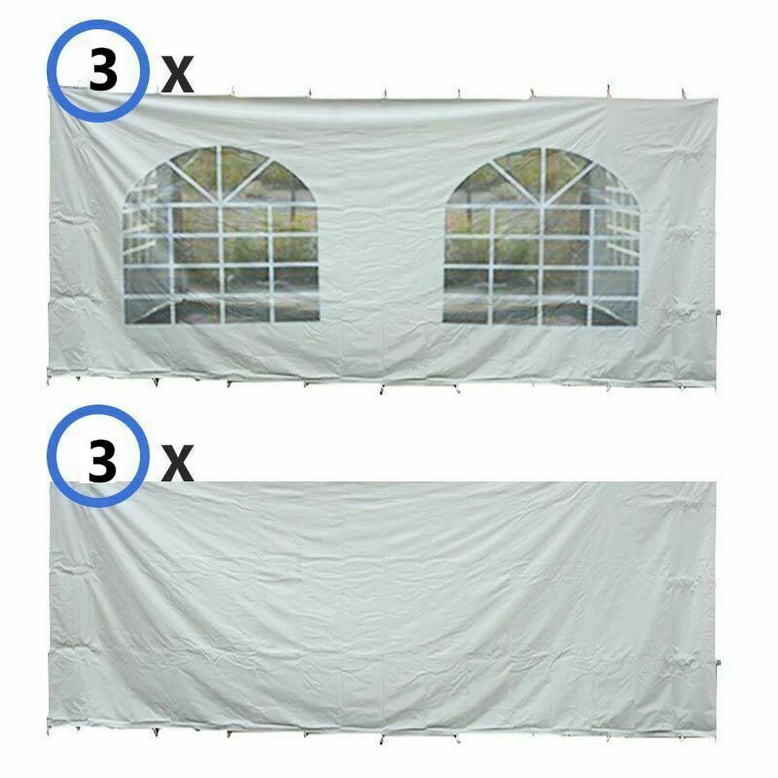 Party and Canopy Tent Premium Blockout Sidewall Kit, 20' x 40'