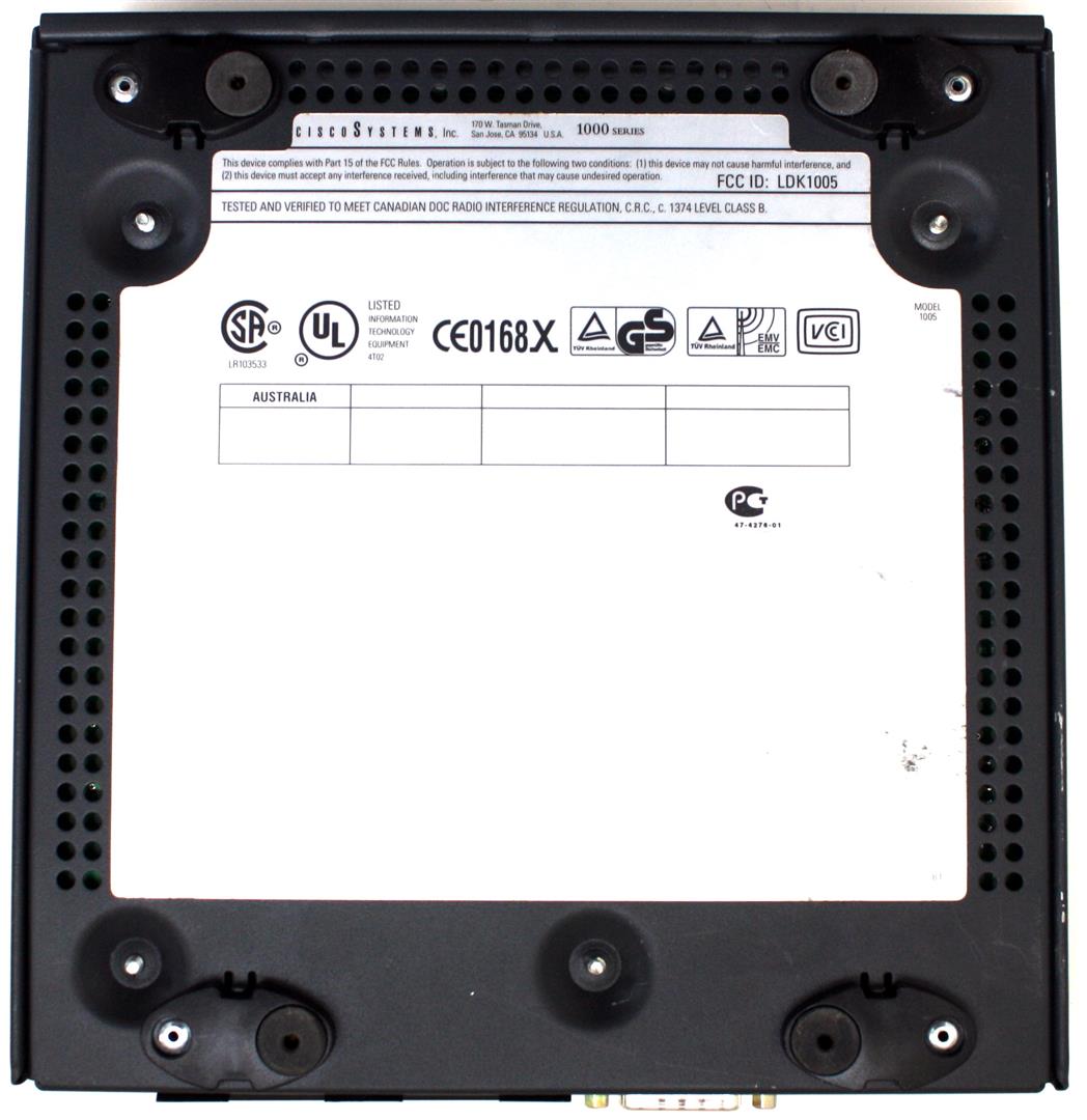 CISCO 1000 SERIES/ CISCO 1005; FCC ID: LDK1005