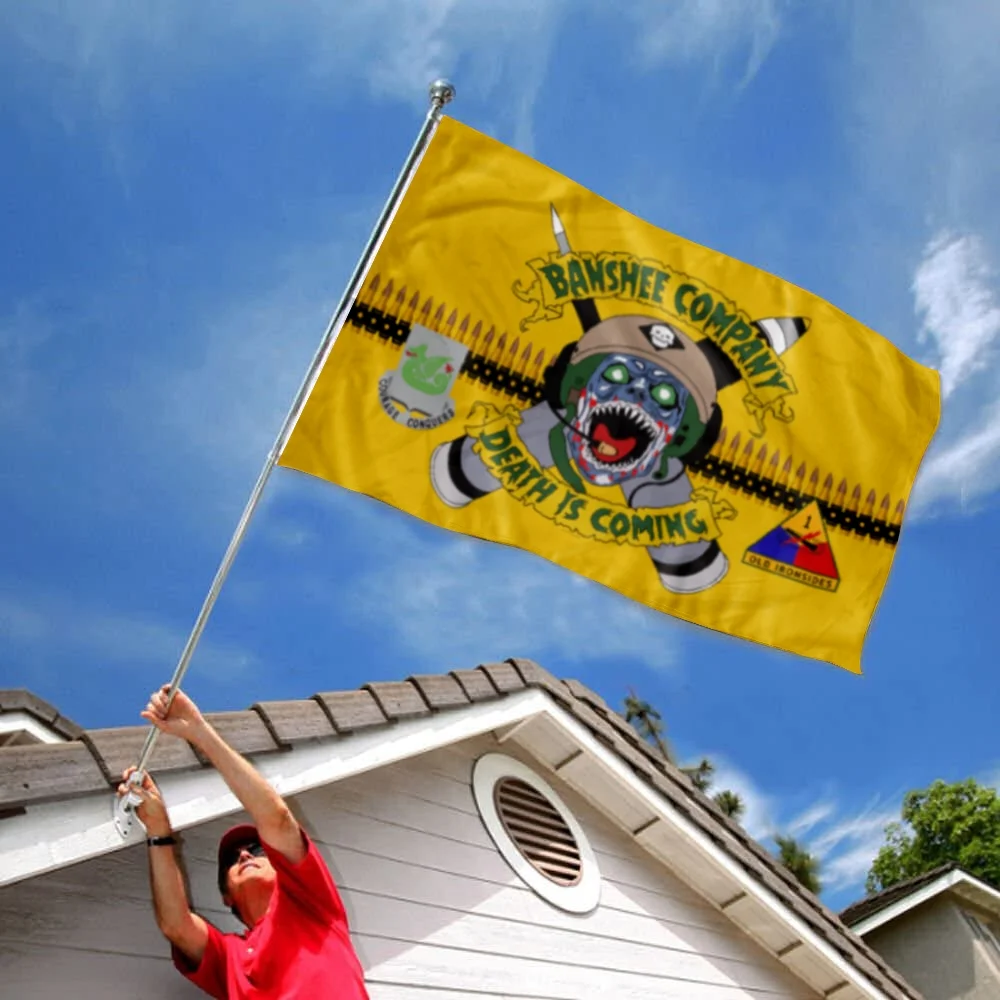 Cayyon Banshee Death Is Coming Flag 3x5Feet Military Banner with 2 Brass Grommets