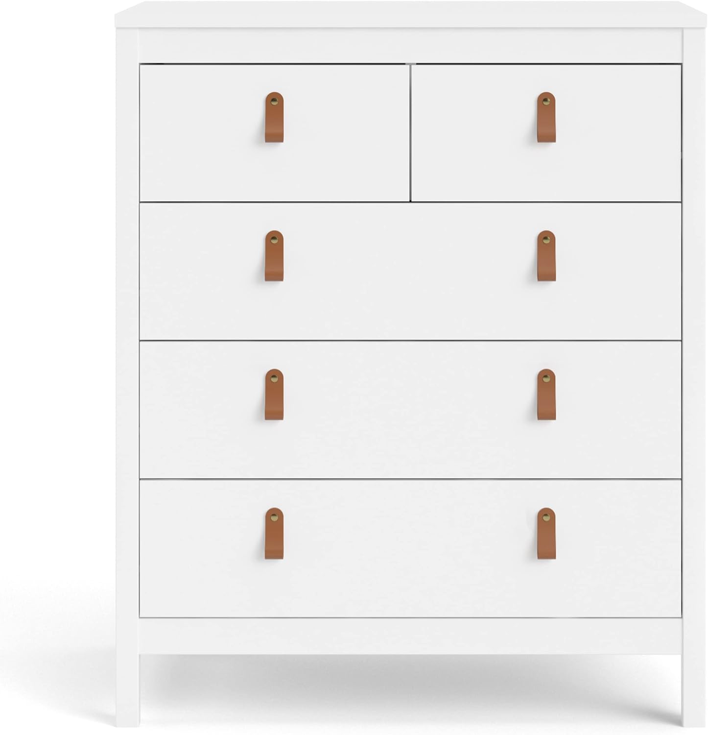 5 Drawer Chest, White