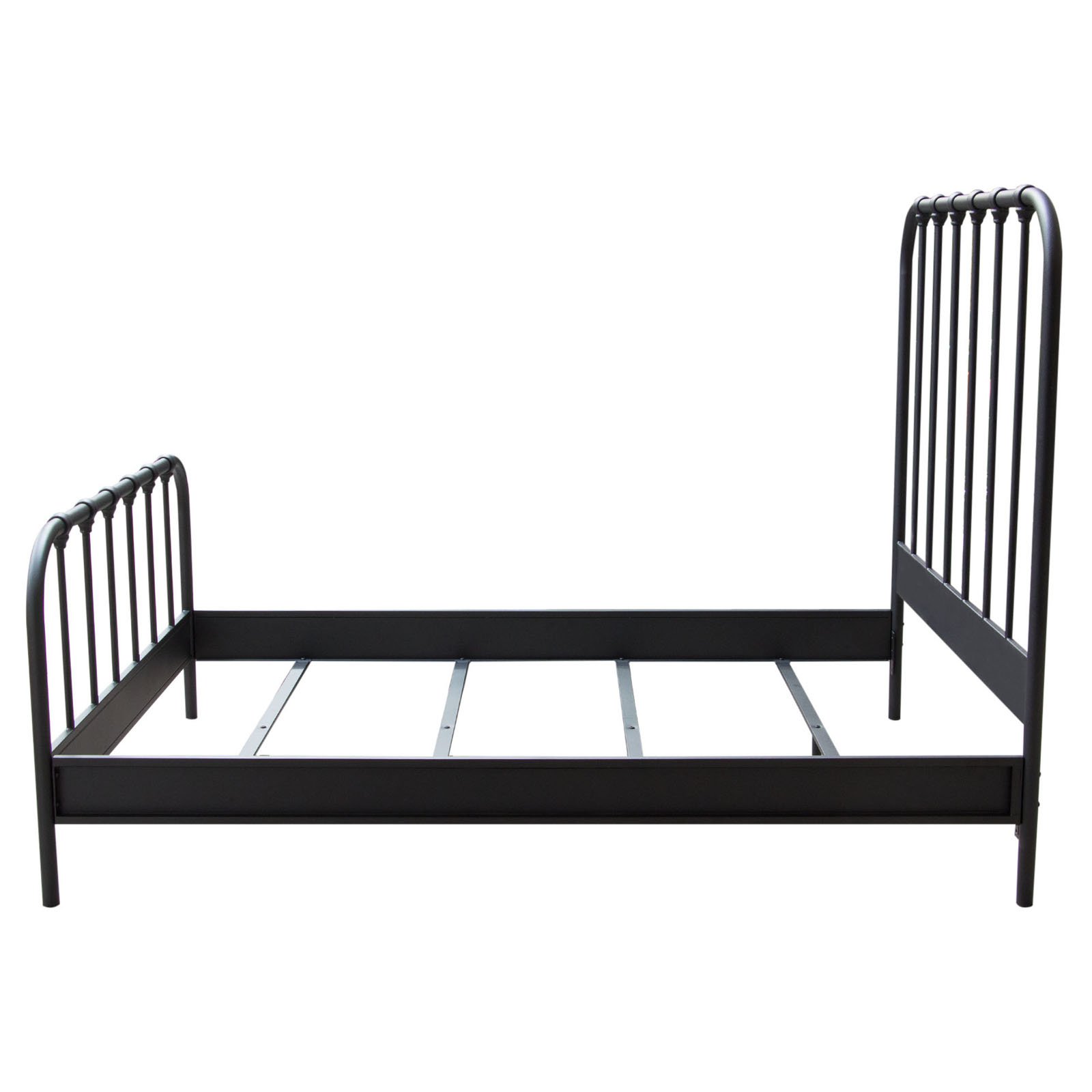 Mateo Rust Brown Powder Coat Metal Eastern King Bed by Diamond Sofa