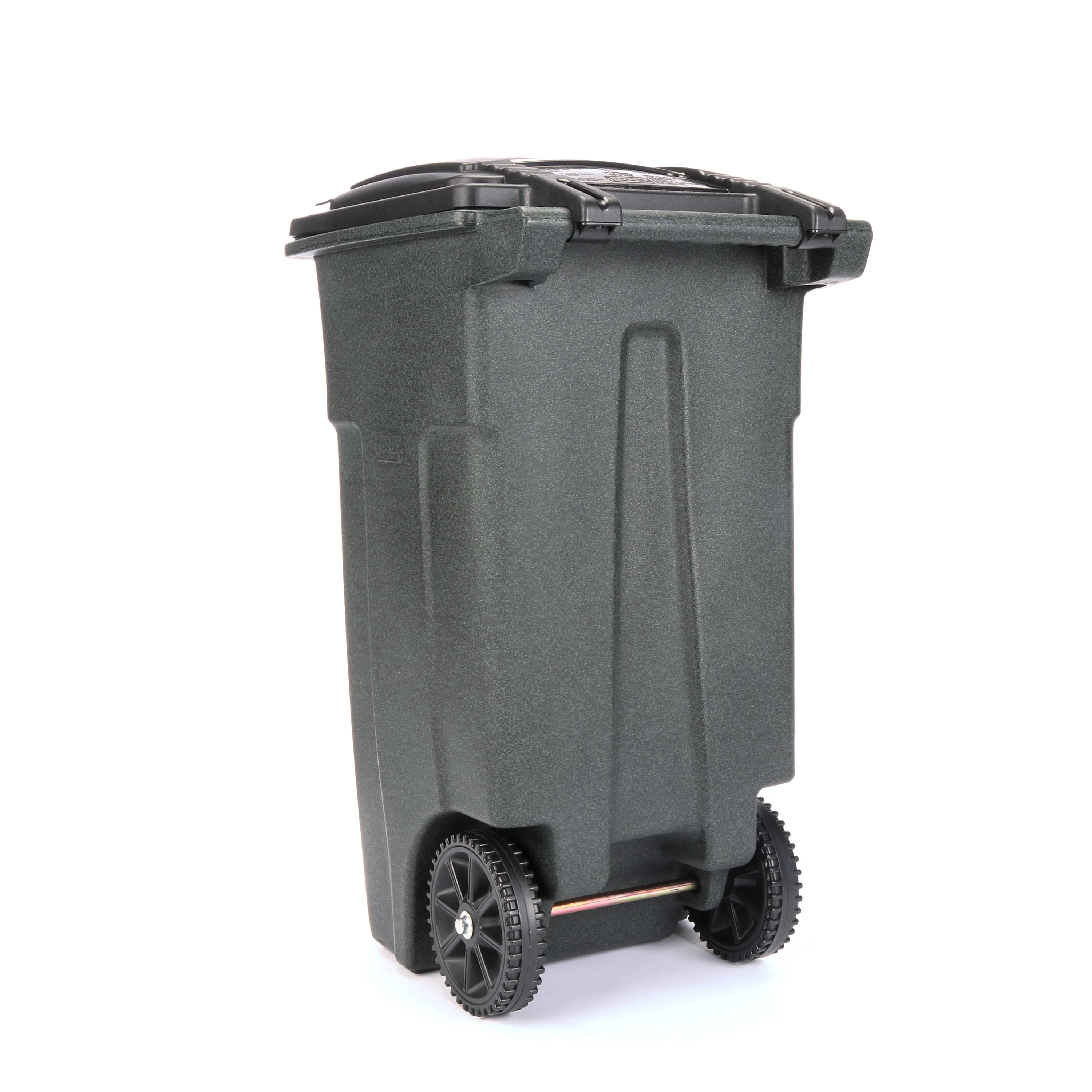 Toter 32 Gal. Trash Can Greenstone with Wheels and Lid