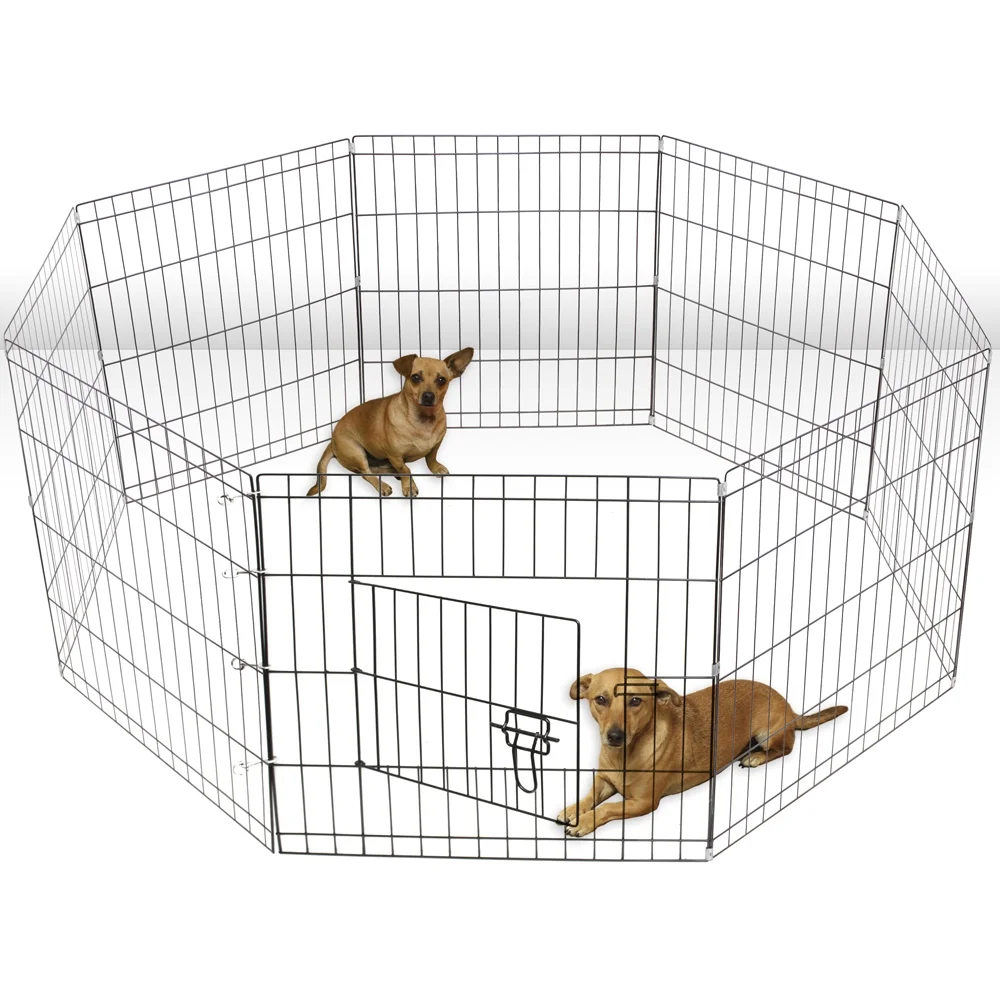 Paws & Pals Large Hammigrid Wire Folding 8-Panel Pop-Up Kennel, 2018 Design