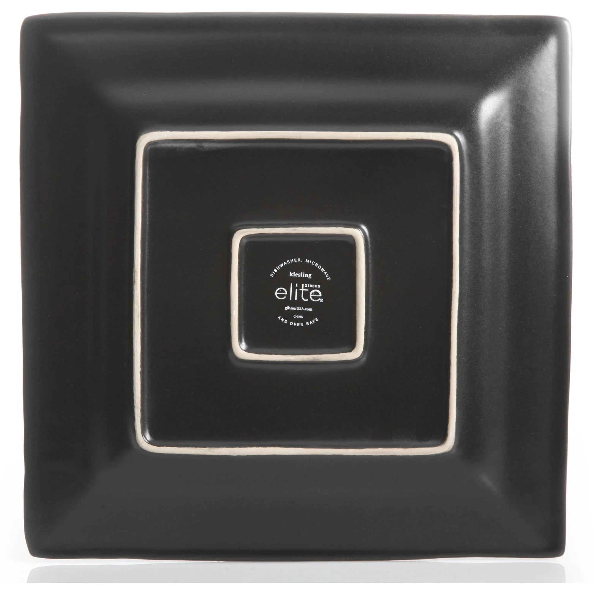 Gibson Studio Chelsea Lane 12-Pieces Red Hard Square Dinnerware Set