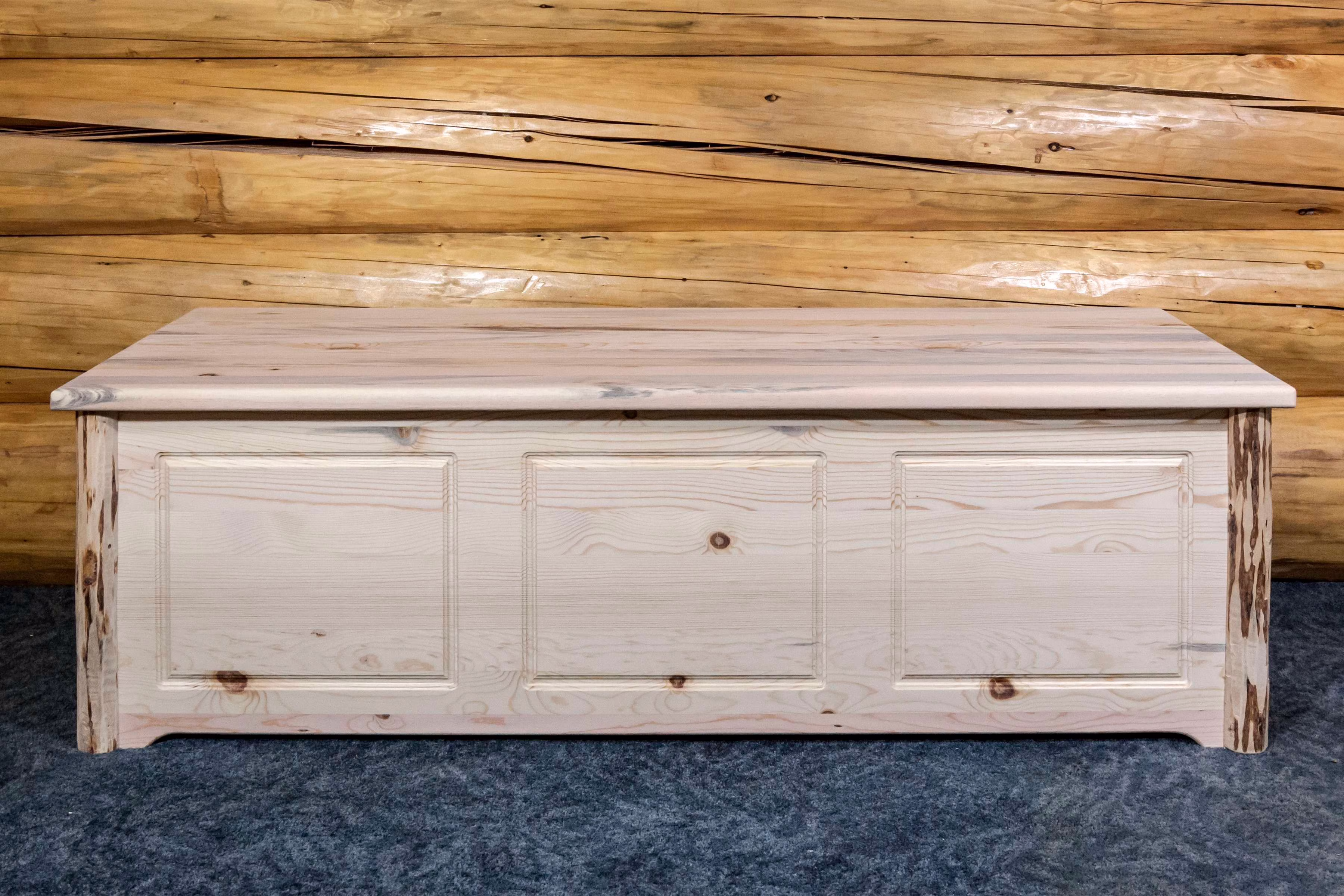 Montana Collection Blanket Chest, Clear Lacquer Finish