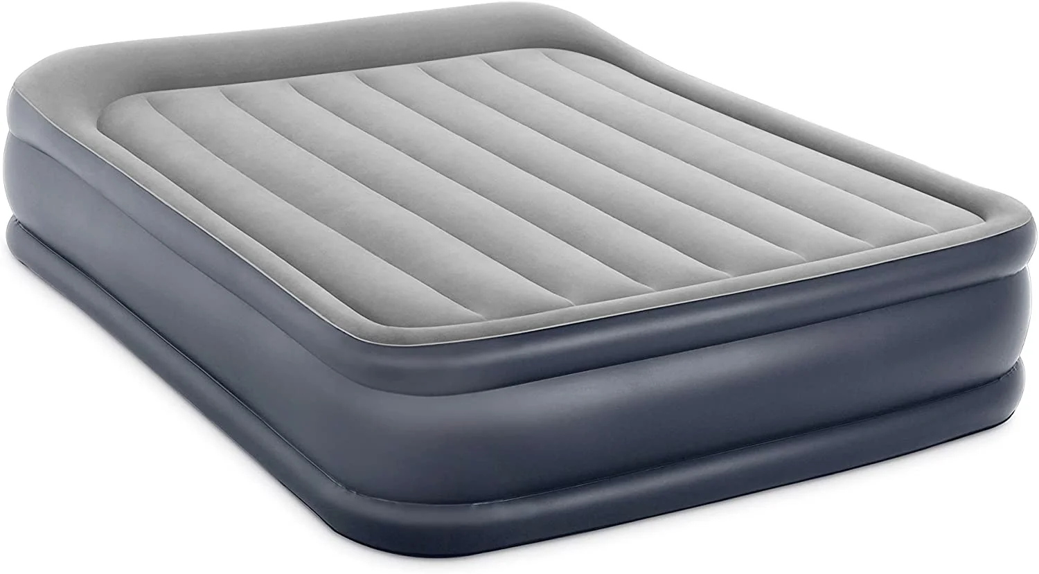 Air Mattress Queen With Built In-Pump - Standard Series Pillow Rest Raised Airbed(Grey)
