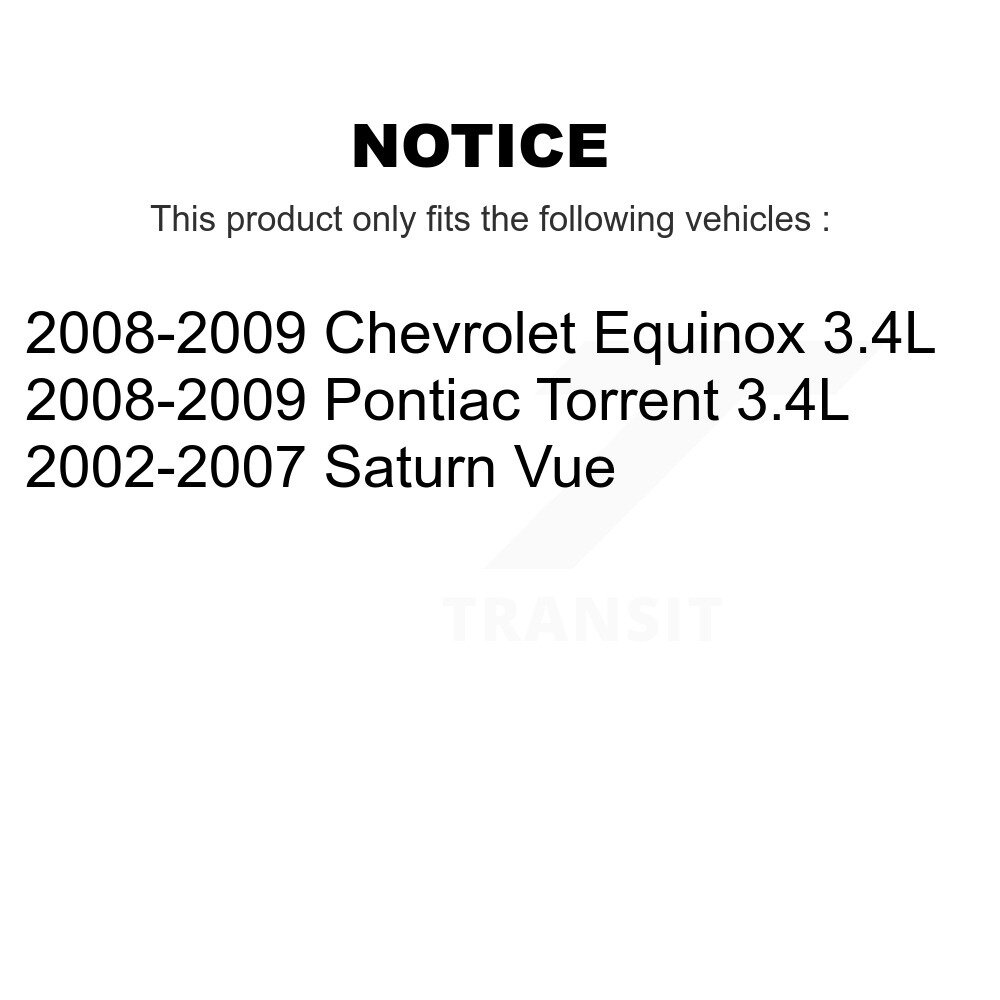 Transit Auto - Front Left (Driver) or Right (Passenger) Steering Tie Rod End & Boot Kit For Saturn Vue Chevrolet Equinox Pontiac Torrent KTB-100413