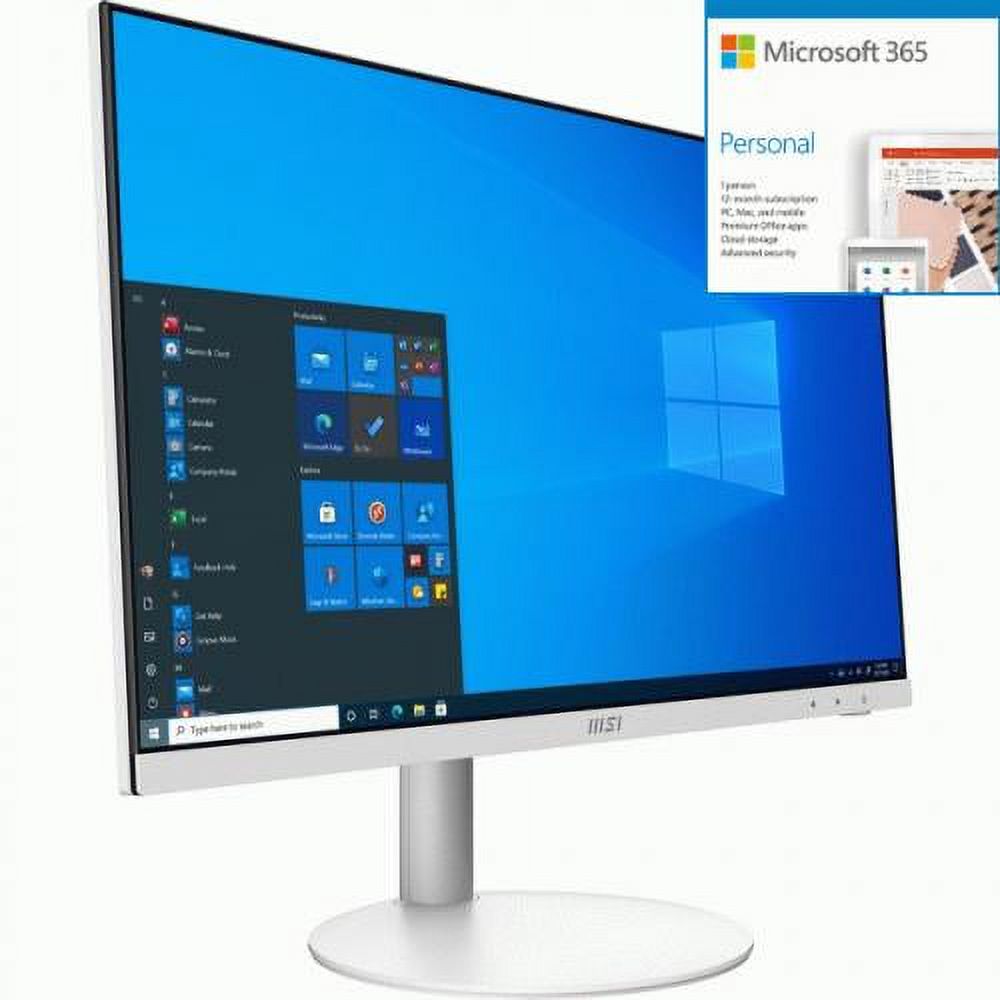 MSI PRO AP241 11M 010US All-in-One Gaming Computer - Intel P + Microsoft 365 Bundle