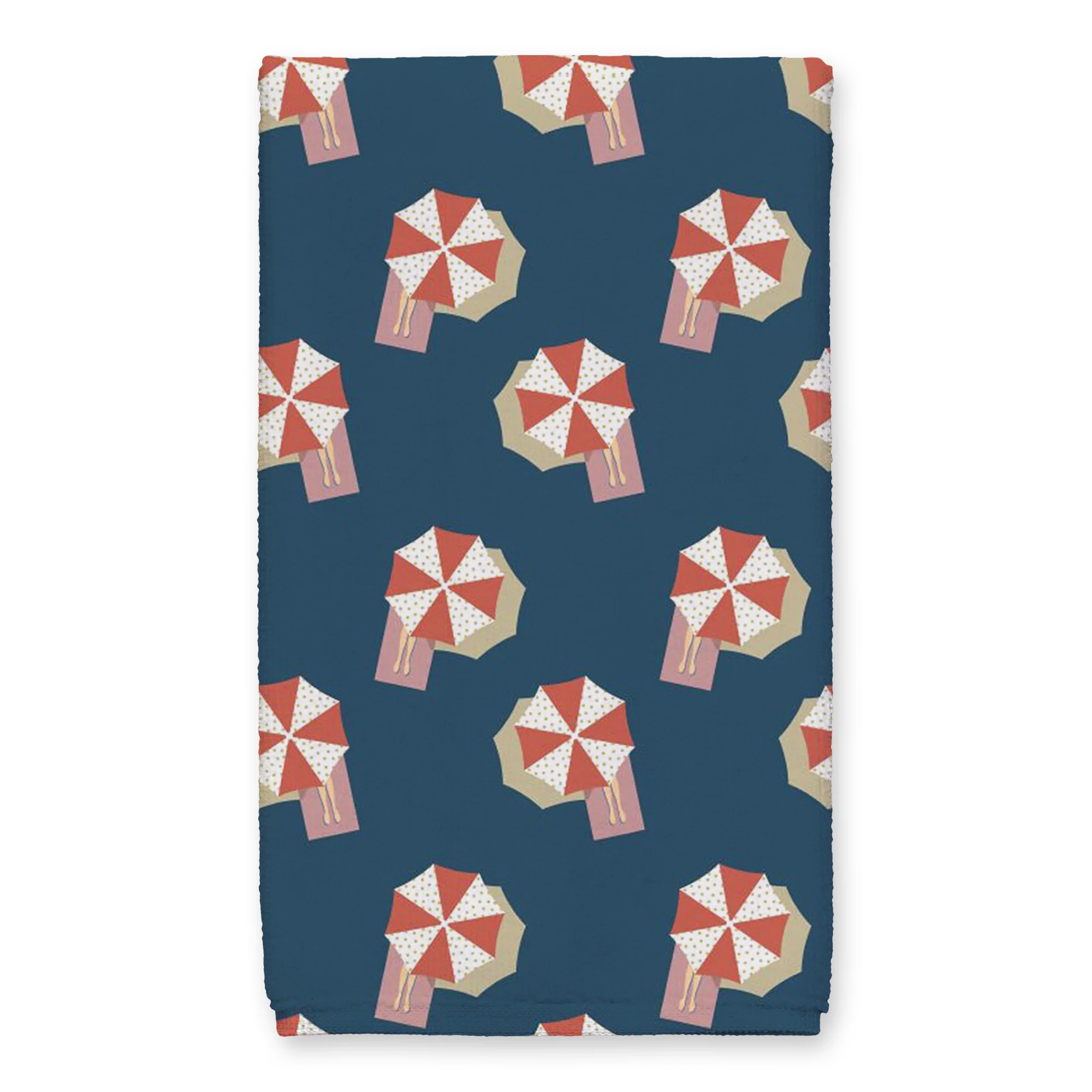 Creative Products Hello Summer Navy and Pink 16 x 25 Tea Towel Set of 2