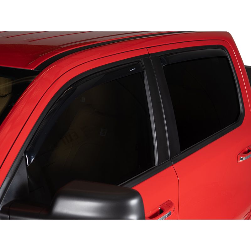 Stampede 41337-2 Snap-Inz Sidewind Deflector, Smoke, 4 Piece Fits select: 2005-2015 TOYOTA TACOMA