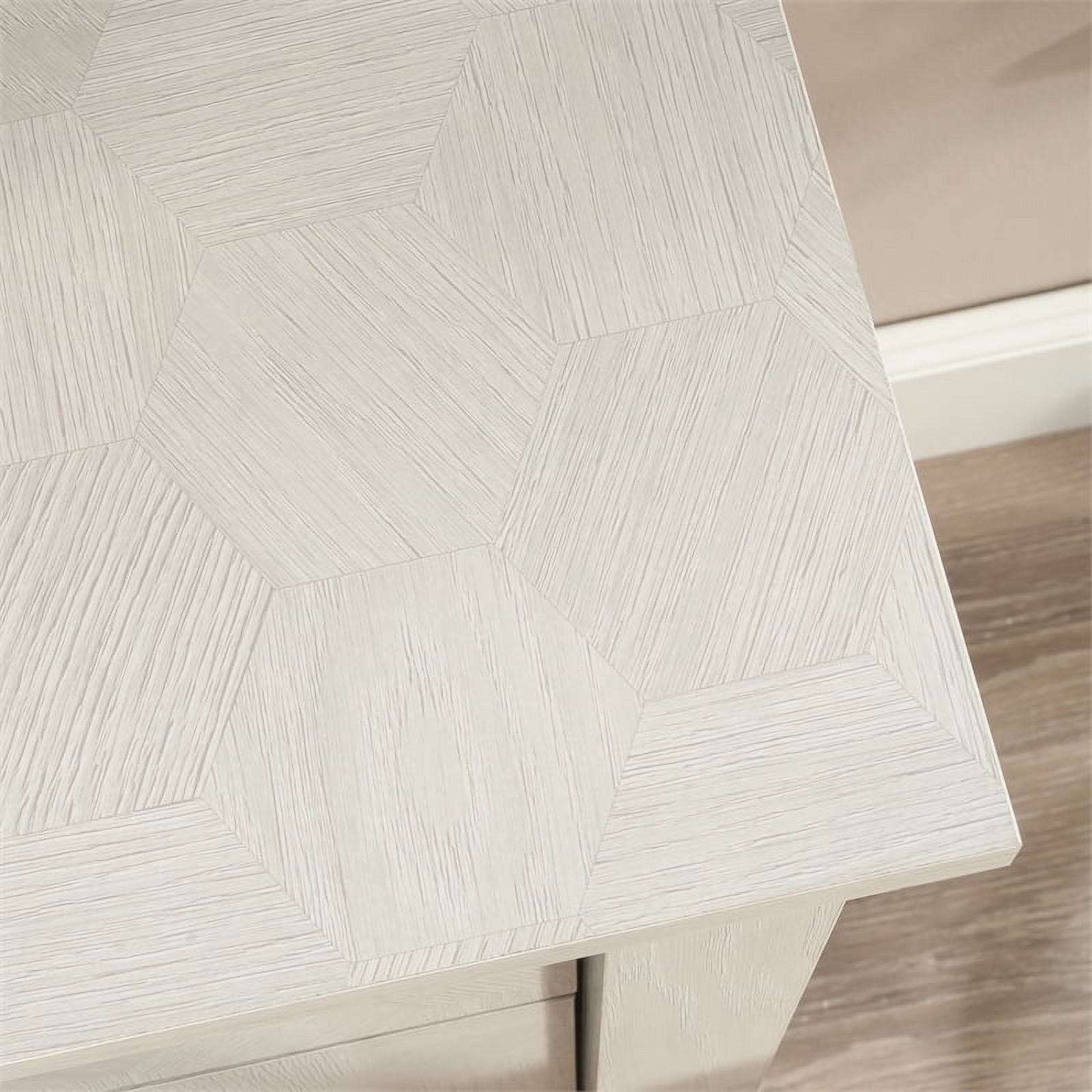 Pemberly Row Modern Engineered Wood 4-Drawer Chest in Glacier Oak