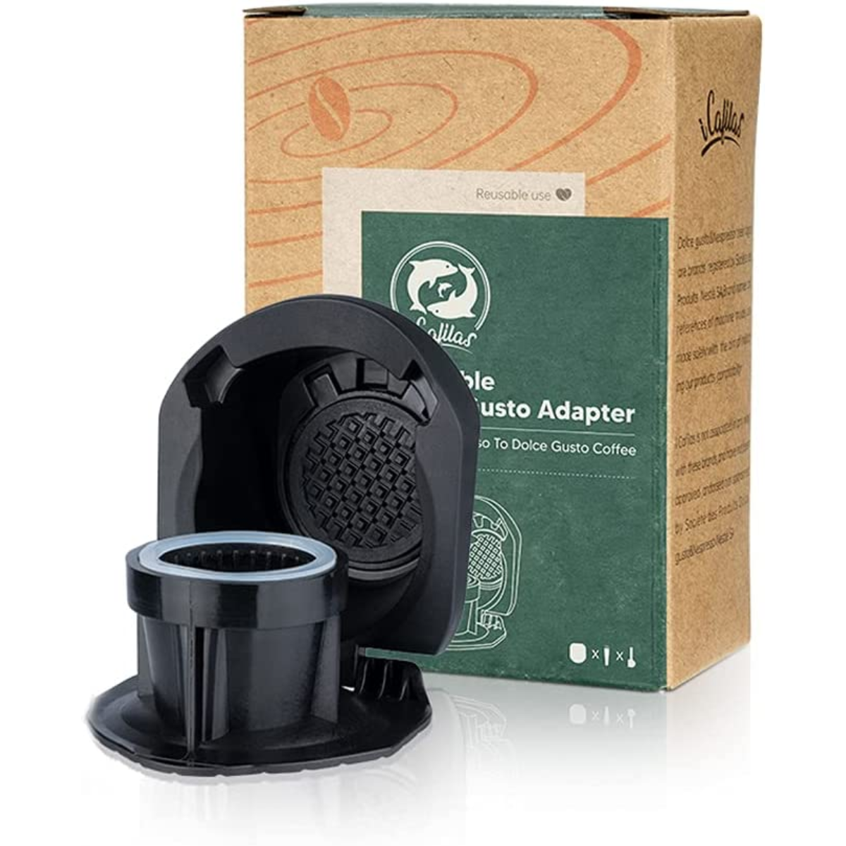 i Cafilas Reusable Coffee Capsules Pods Adapter Converter Holder for for GENIO S / PICCOLO XS