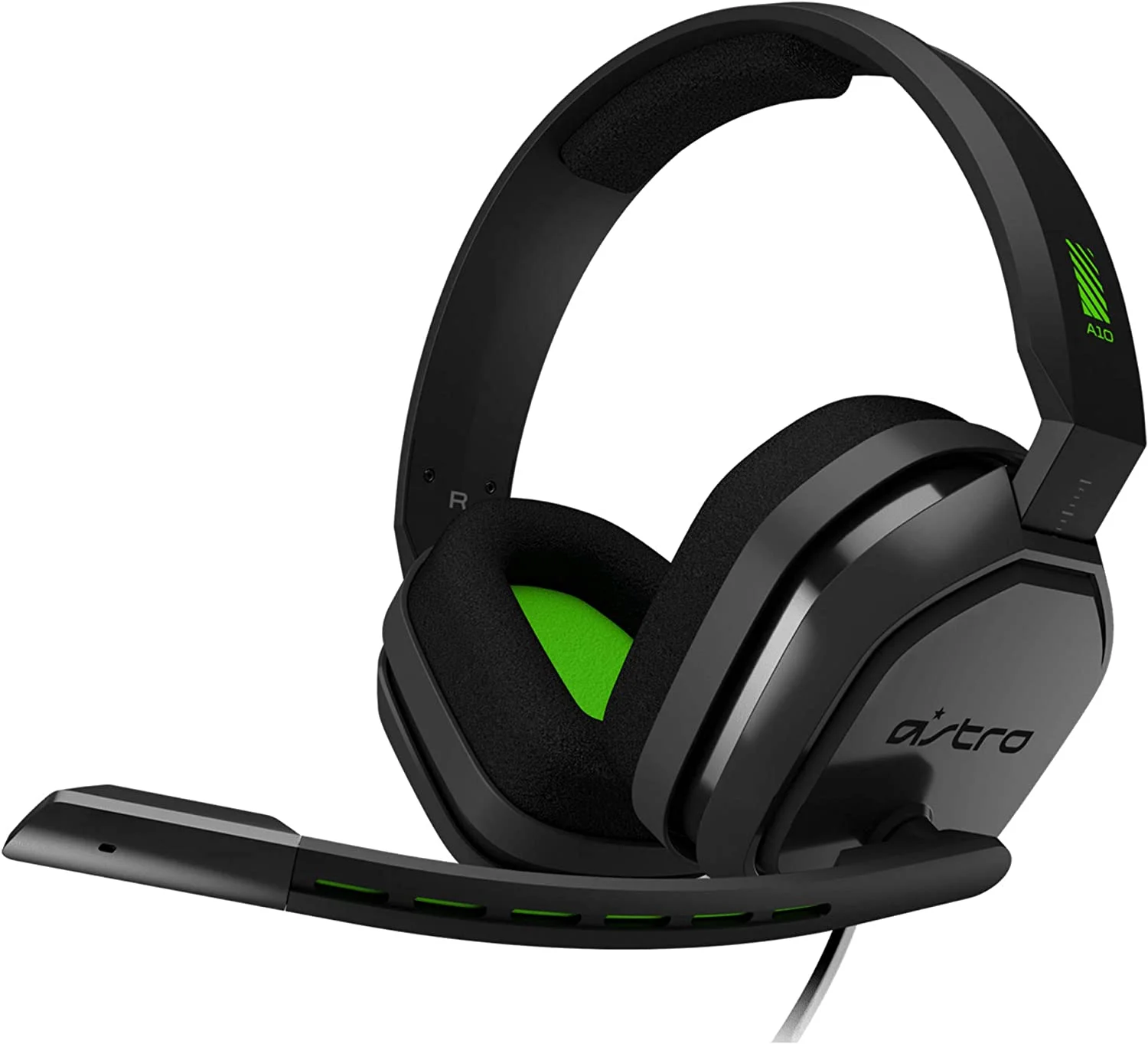 ASTRO Gaming A10 Headset Black Green for Xbox One/Nintendo Switch / PS4 / PC and Mac - Wired With Cleaning Kit Bolt Axtion Bundle Like New