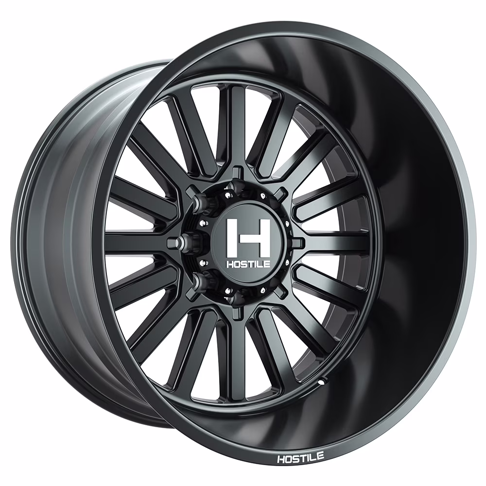 22x10 Hostile H127 Titan Asphalt (Matte Black) Wheel 8x170 (-25mm)