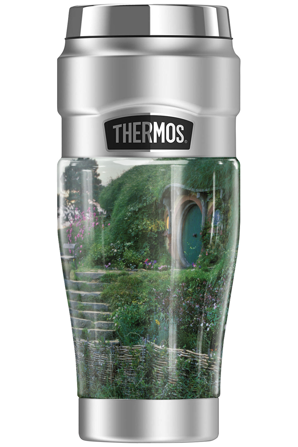 The Lord of The Rings The Shire THERMOS STAINLESS KING Stainless Steel Travel Tumbler, Vacuum insulated & Double Wall, 16oz