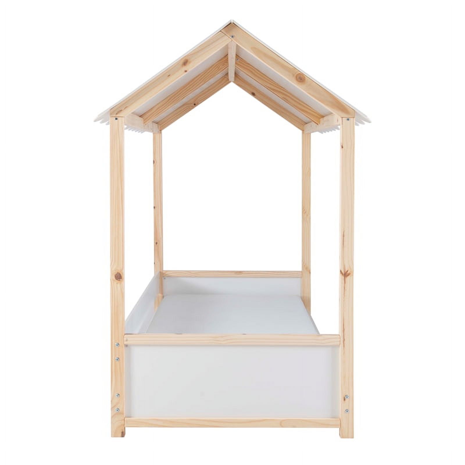 Home Square 3-Piece Set with Bookcase & 4 Drawer Chest & Twin House Bed