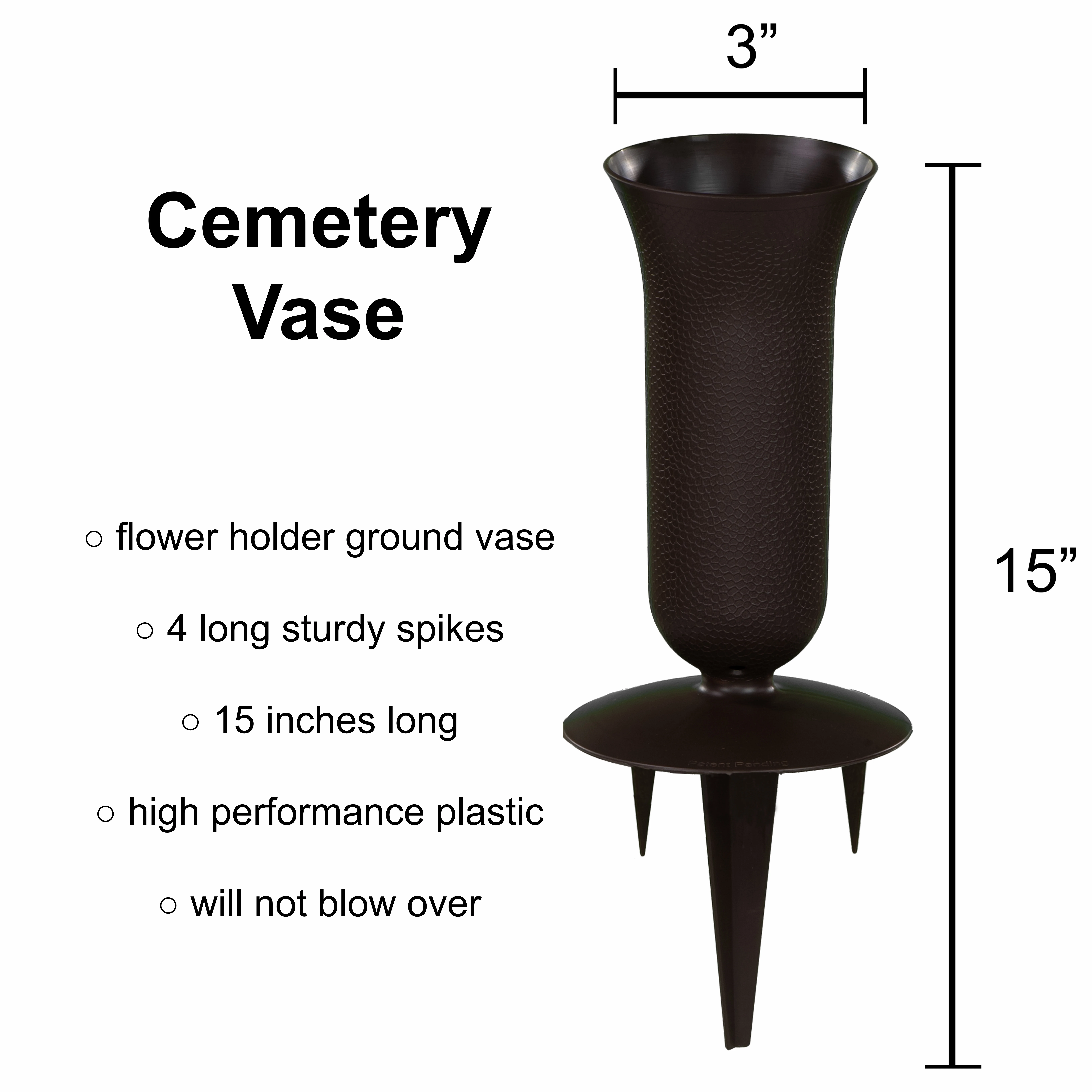 Sympathy Silks Artificial Flowers Purple Wildflower Cemetery Bouquet with Vase