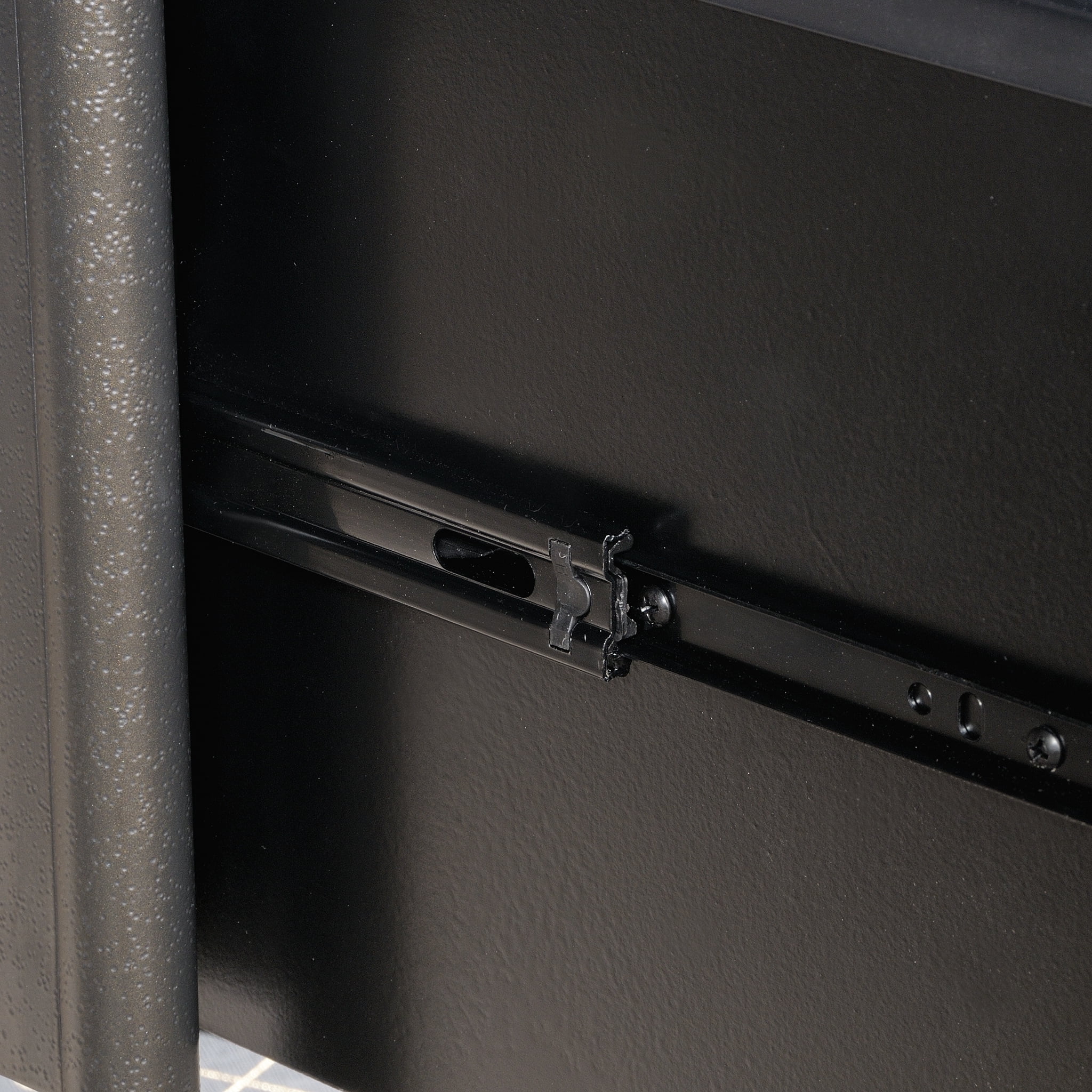 Sauder Boulevard Cafe Industrial Executive Desk, Black Finish