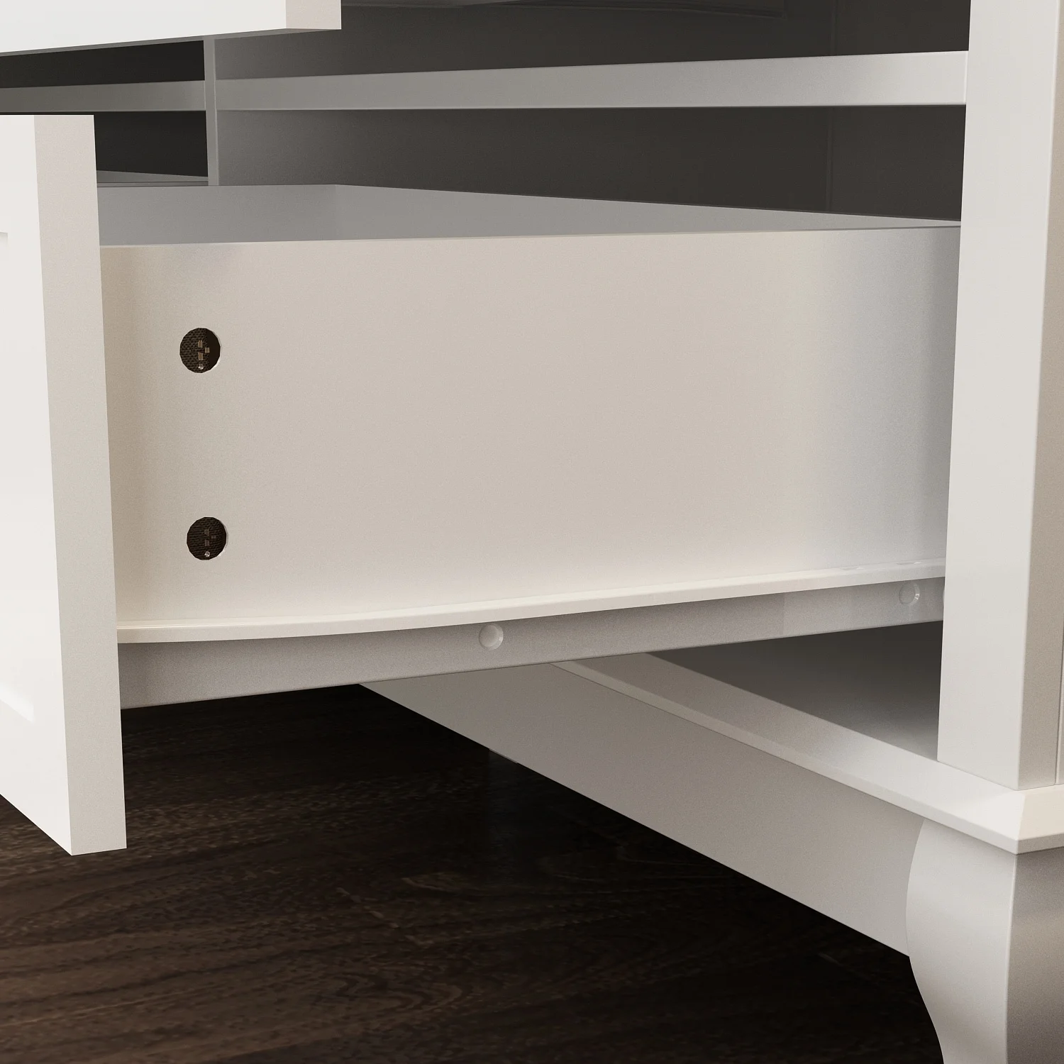 6 Drawes Dresser Organizer Chest  Bedroom Livingroom(White/Black) White - 6-drawer