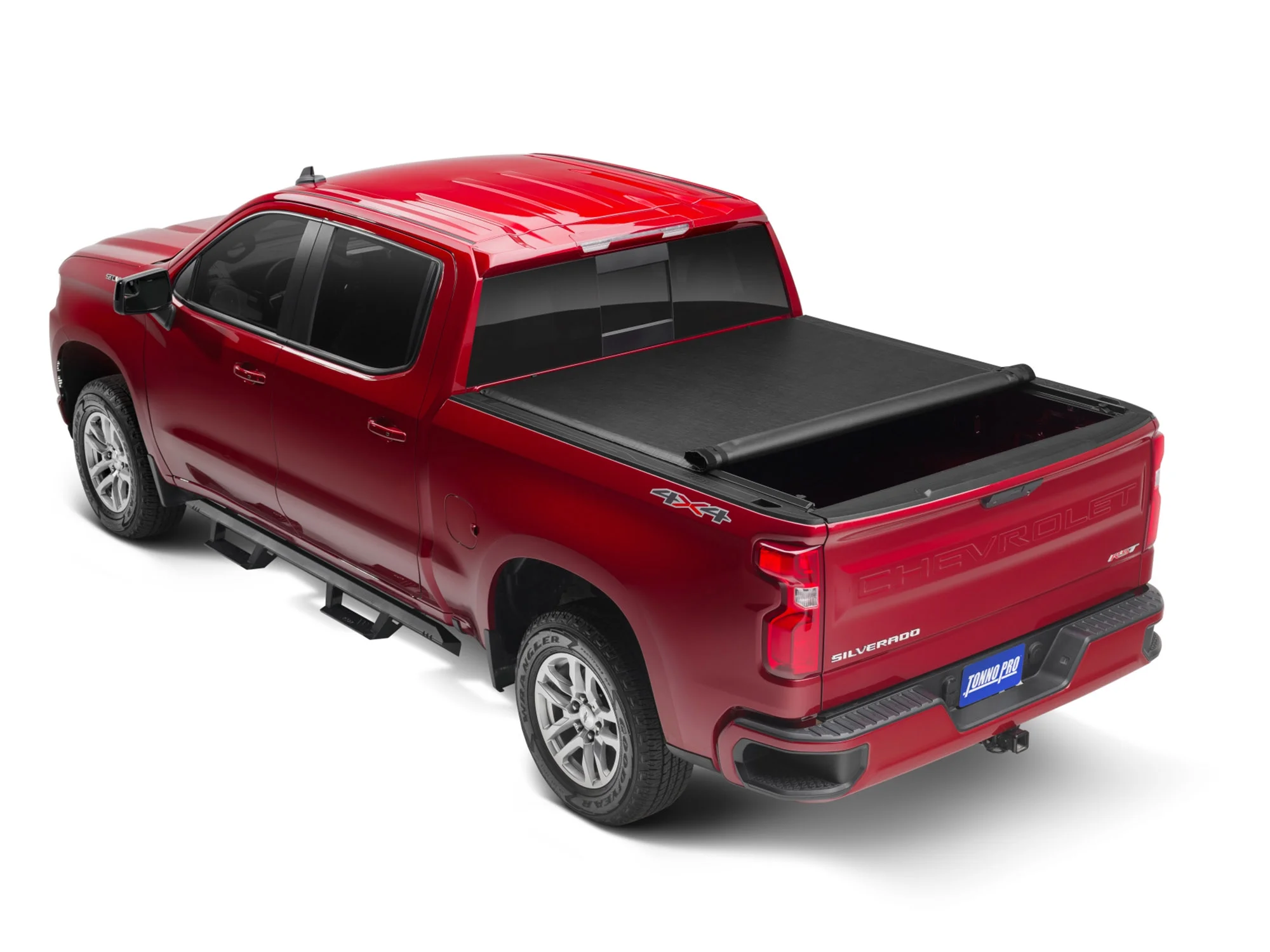 Tonno Pro Lo Roll, Soft Roll-up Truck Bed Tonneau Cover | LR-1095 | Fits 2019 - 2023 Chevy/GMC Silverado/Sierra, works w/ MultiPro/Flex tailgate 5' 10