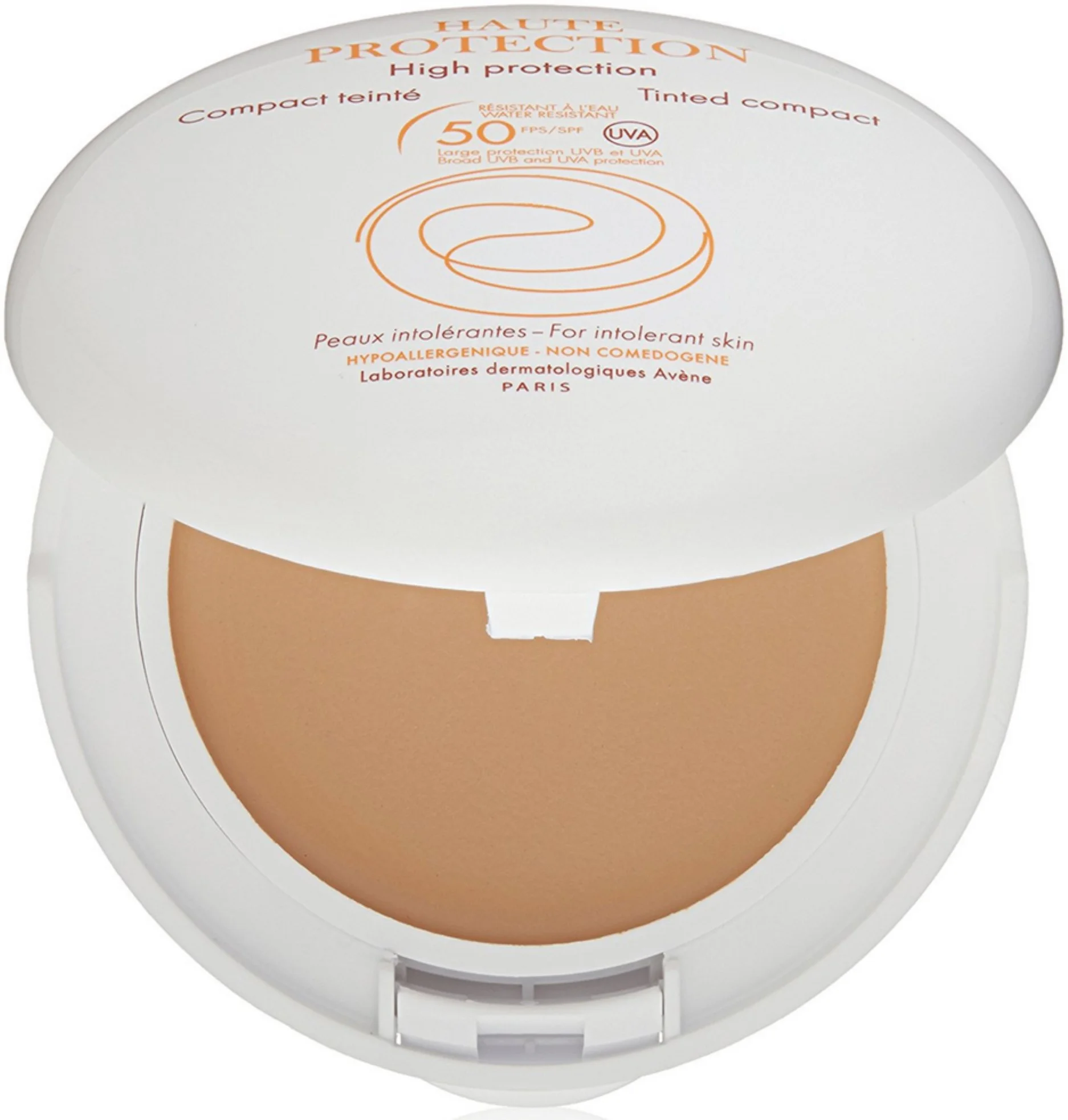 Eau Thermale Av�ne High Protection Tinted Compact SPF 50 Sunscreen, Beige 0.35 oz (Pack of 2)