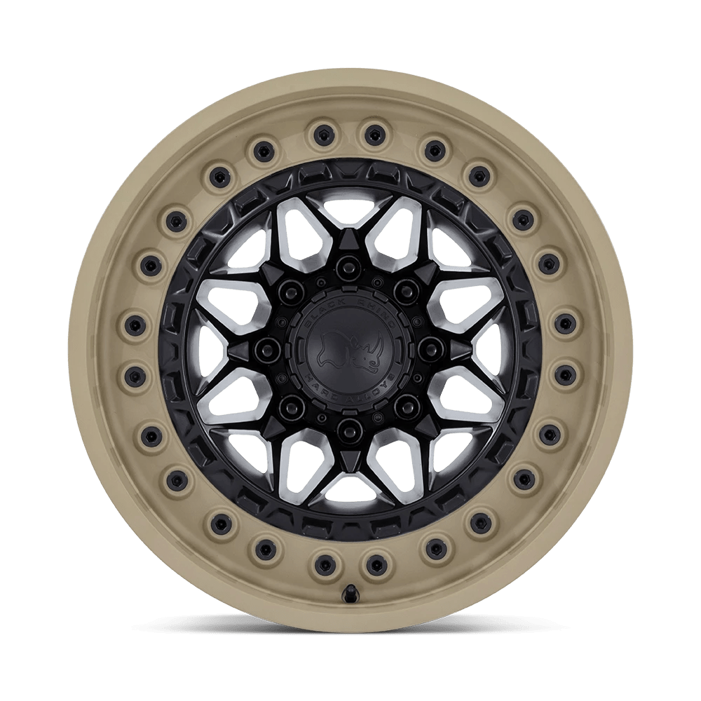 Black Rhino ALPHA 18X9 6X135 +20 MATTE BLK WITH SAND LIP Wheel Rim (QTY: 1)