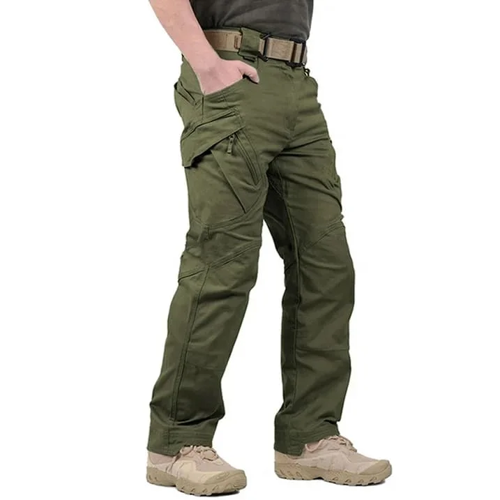 FEDTOSING Relaxed Work Cargo Pants Outdoor Mens Pant Army Green,Size 28×30