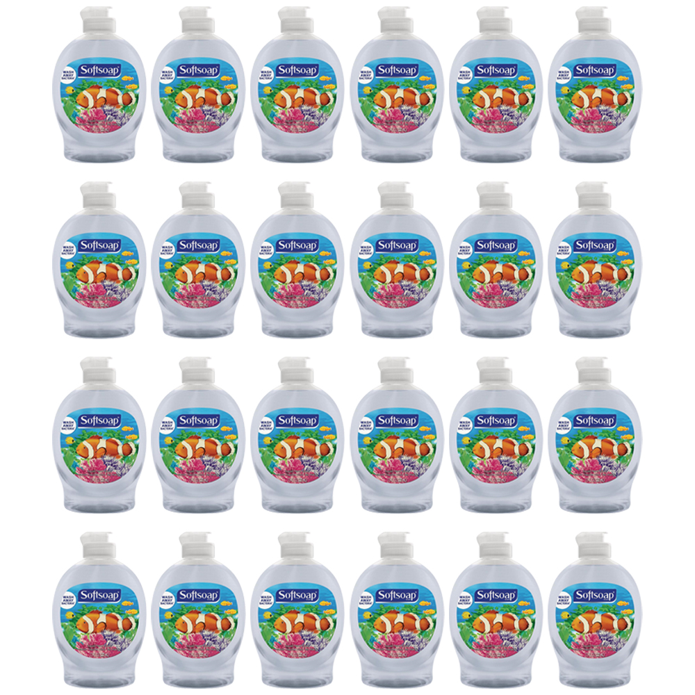 Pack of (24) Soft soap US07384A 7.5 fl. oz. Aquarium Flip Cap Bottle Hand Soap
