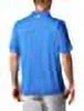 Columbia Men's PFG Fish Series Polo, Vivid Blue/US Flag Graphic, Small