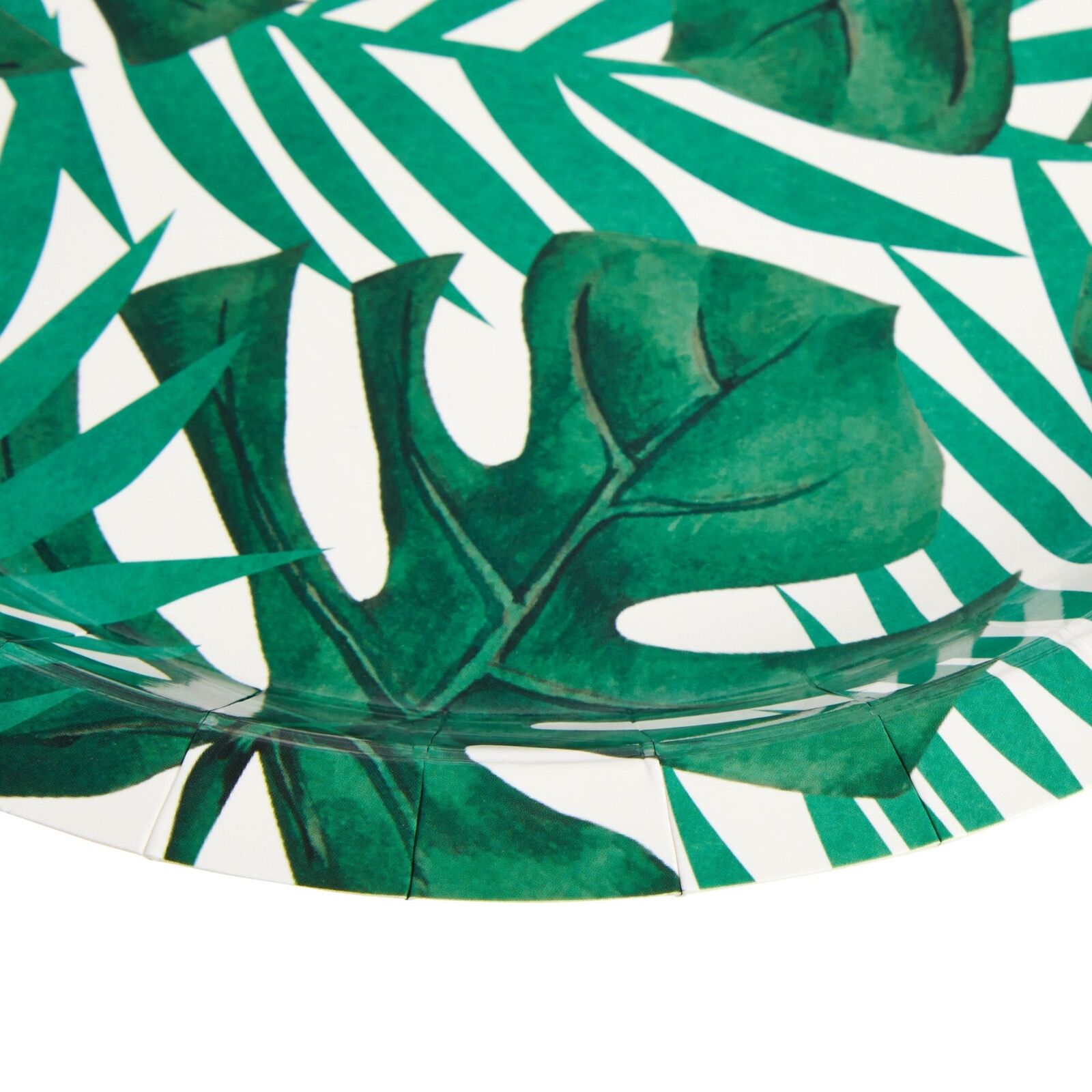80-Pack Hawaiian Party Plates, Disposable 9