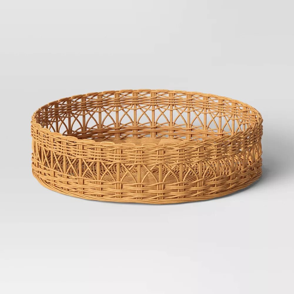 Round Multiweave Rattan Tray - Threshold™
