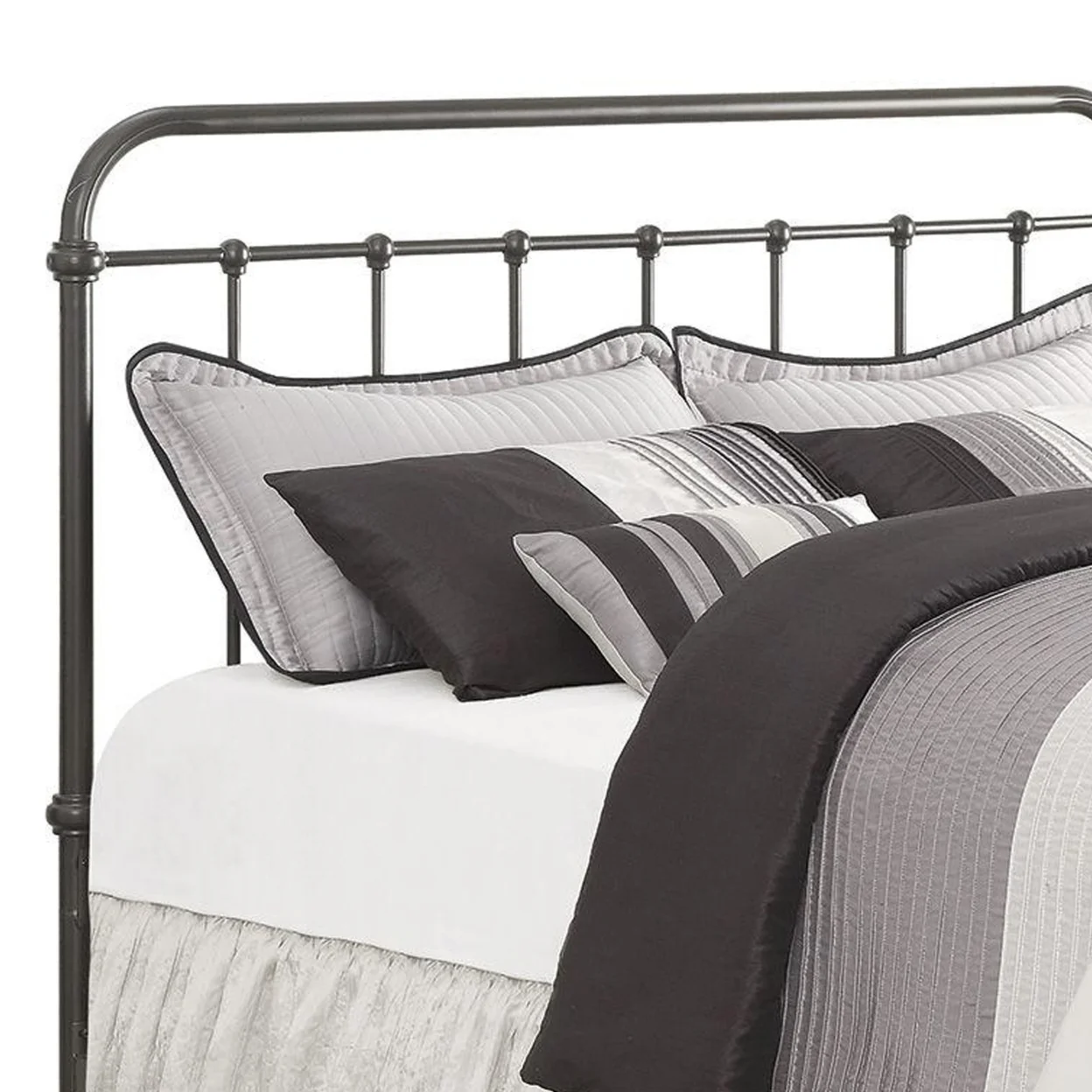Livingston Twin Panel Metal Bed Dark Bronze