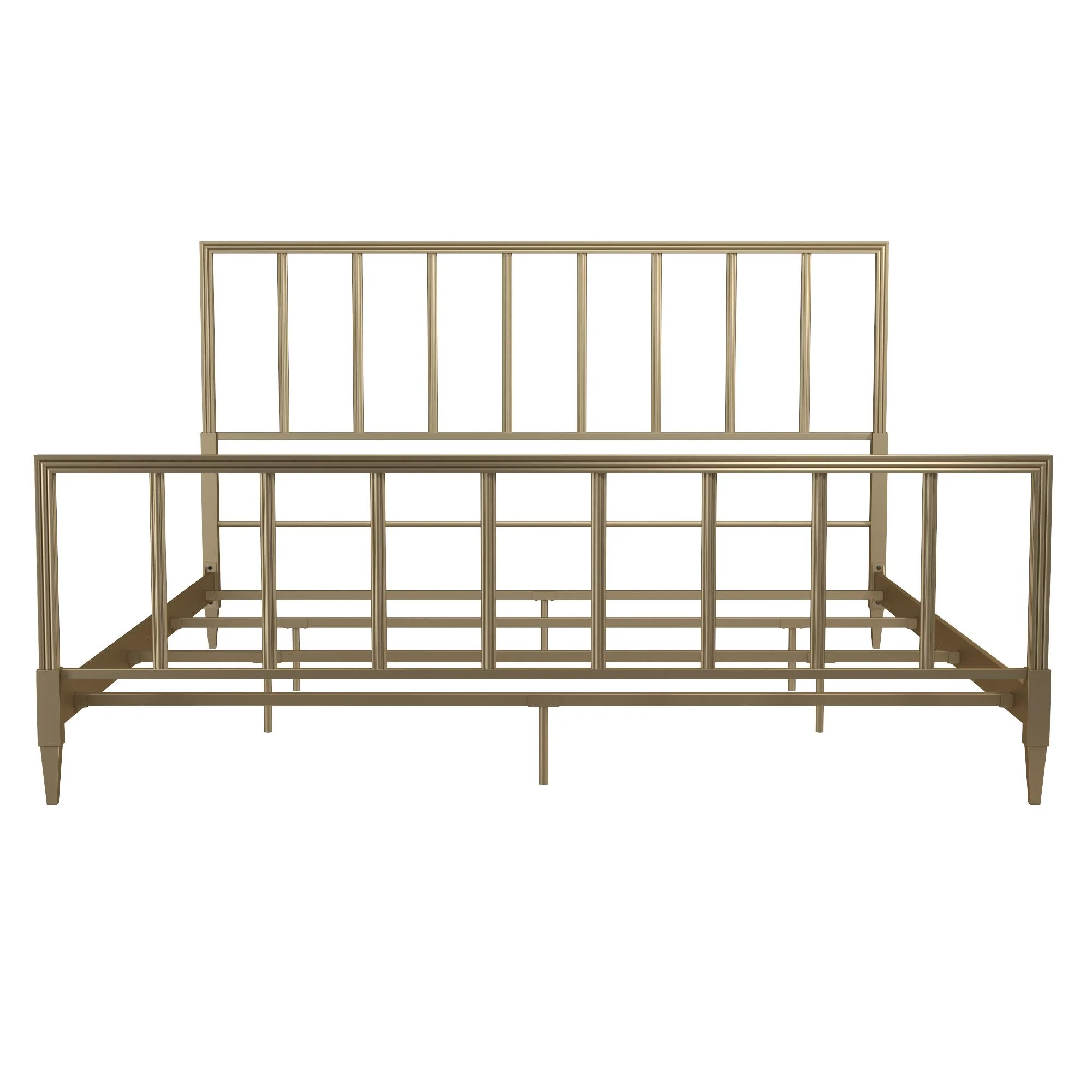 CosmoLiving by Cosmopolitan Blair Brass Metal Bed, King