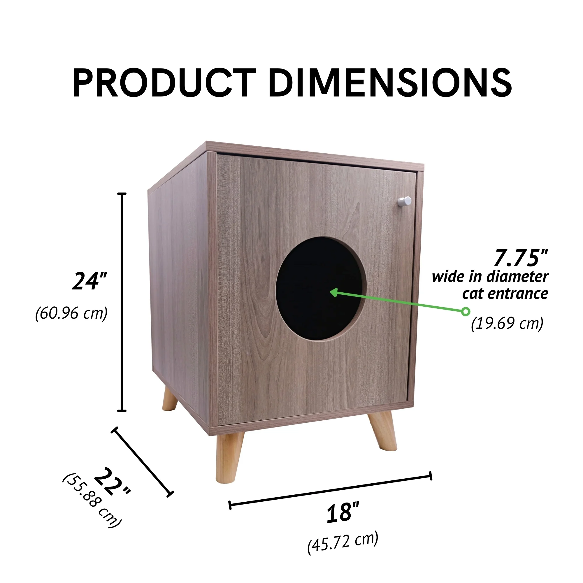 Midlee Hidden Cat Litter Box Furniture (Small)
