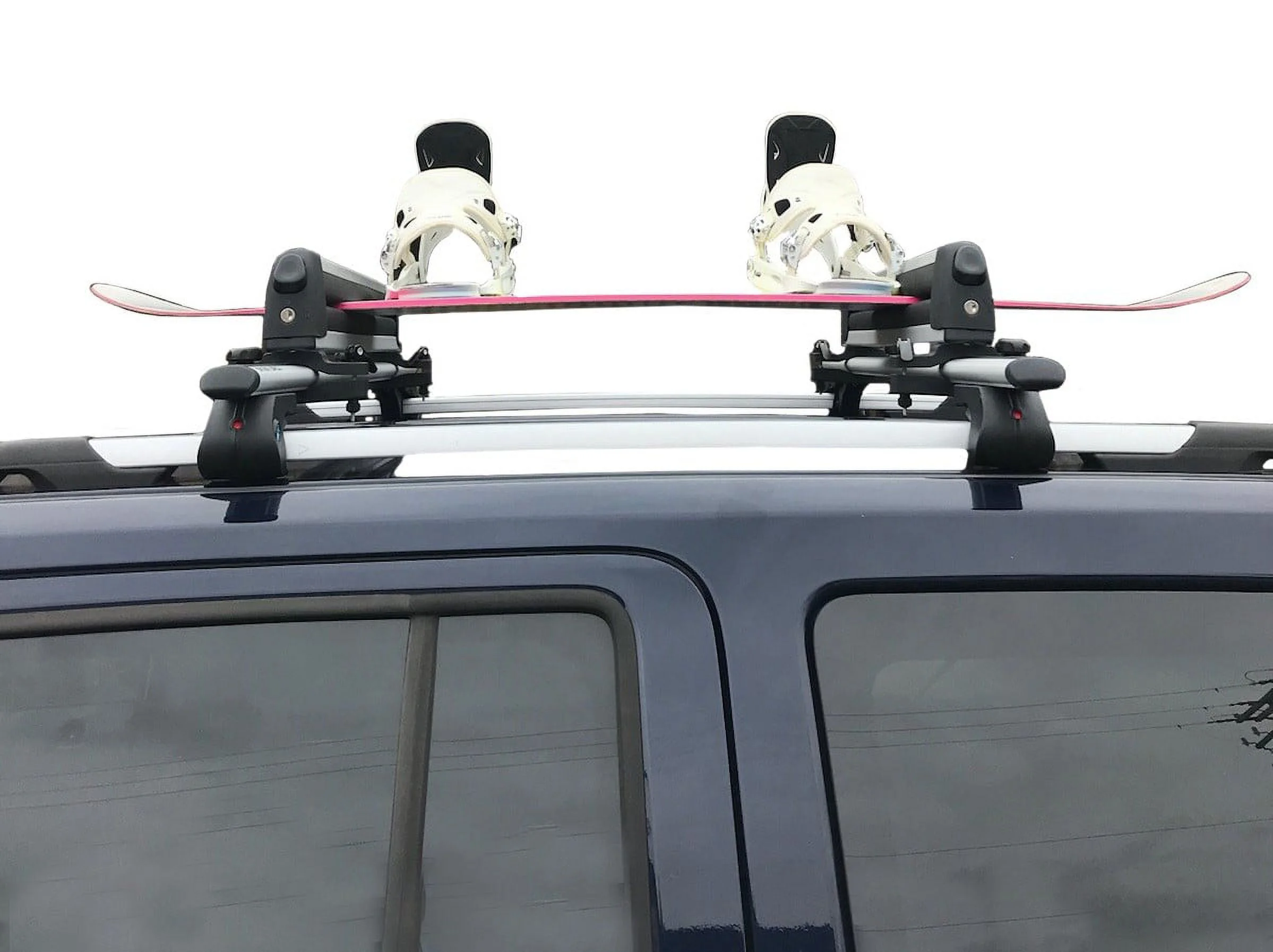 BrightLines Roof Rack Crossbars Ski Rack Combo Compatible with Jeep Liberty 2008-2013