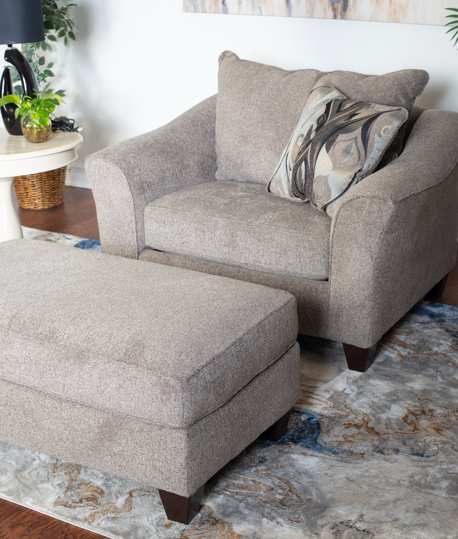 Roundhill Furniture Camero Fabric Pillowback Accent Chair