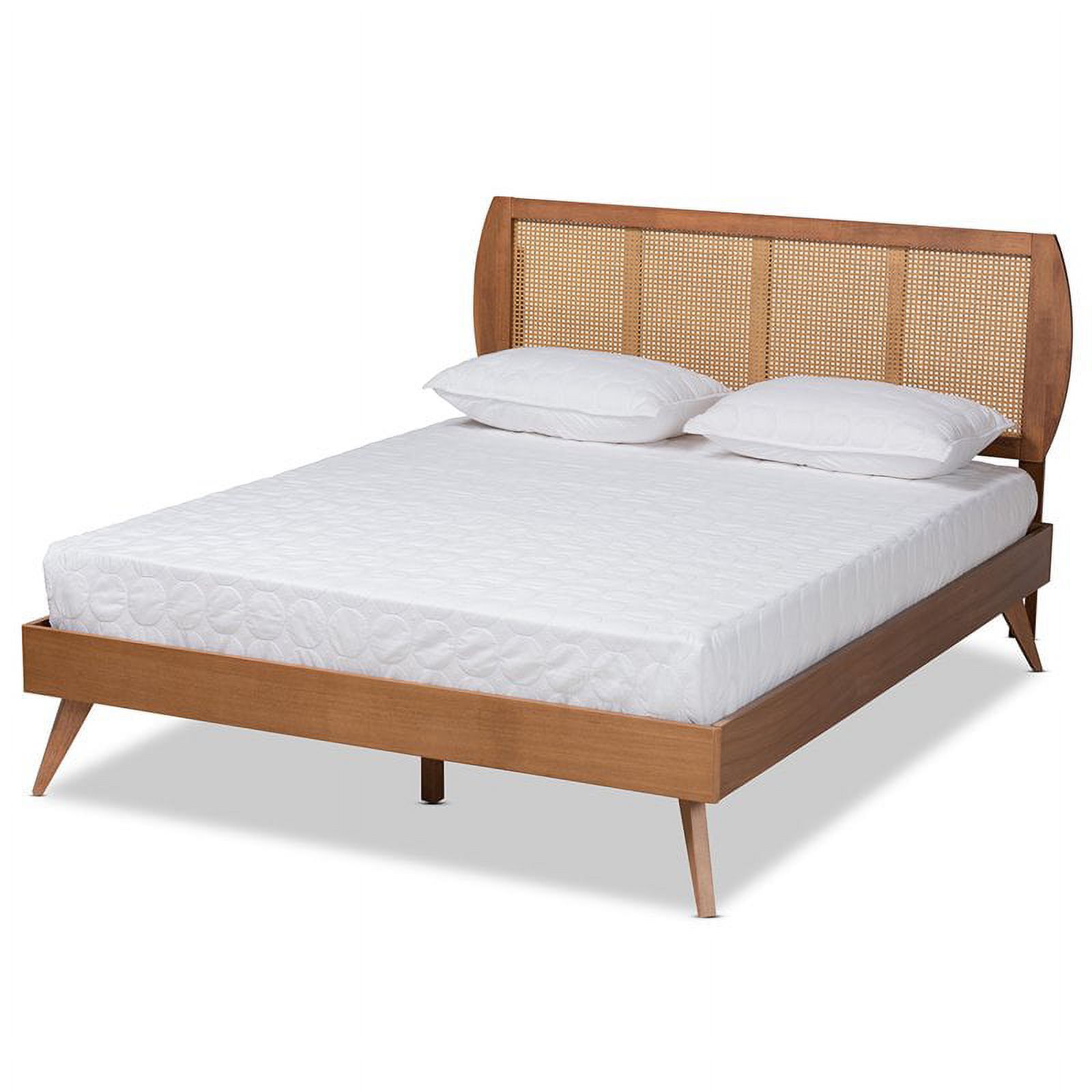 Bowery Hill Walnut Brown Finished Wood Full Size Platform Bed