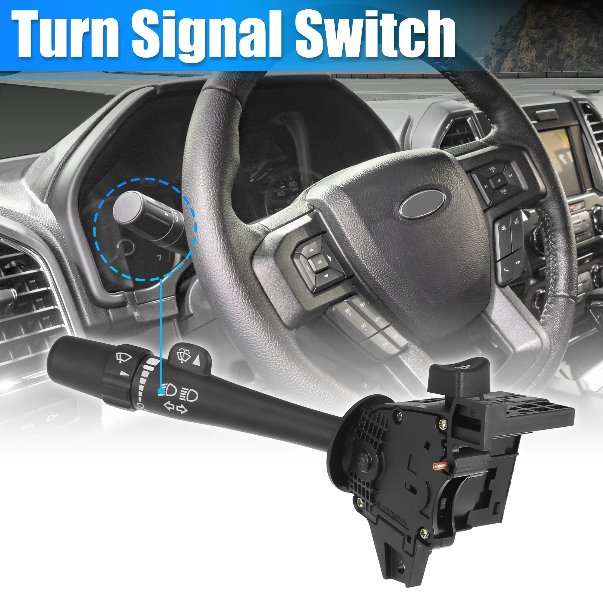 Unique Bargains Car Steering Column Turn Signal Lever Multifunction Combination Switch for Buick Rainier 2004-2007