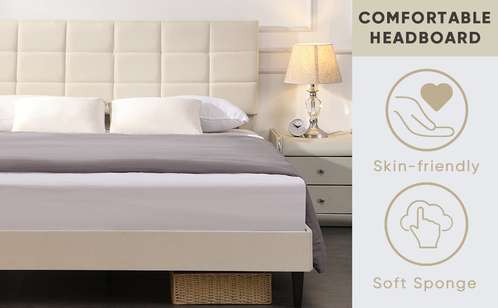 ElegantDreams Queen Bed Frame