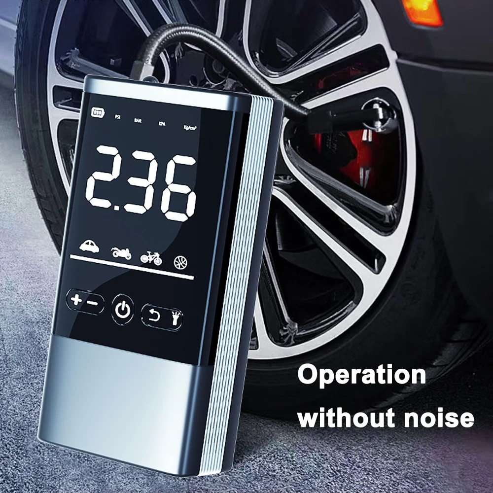 Carevas Multifunctional Cordless Car Tire Pump, USB Rechargeable, Digital Display Air Pump Tire Inflator, Portable Air Compressor