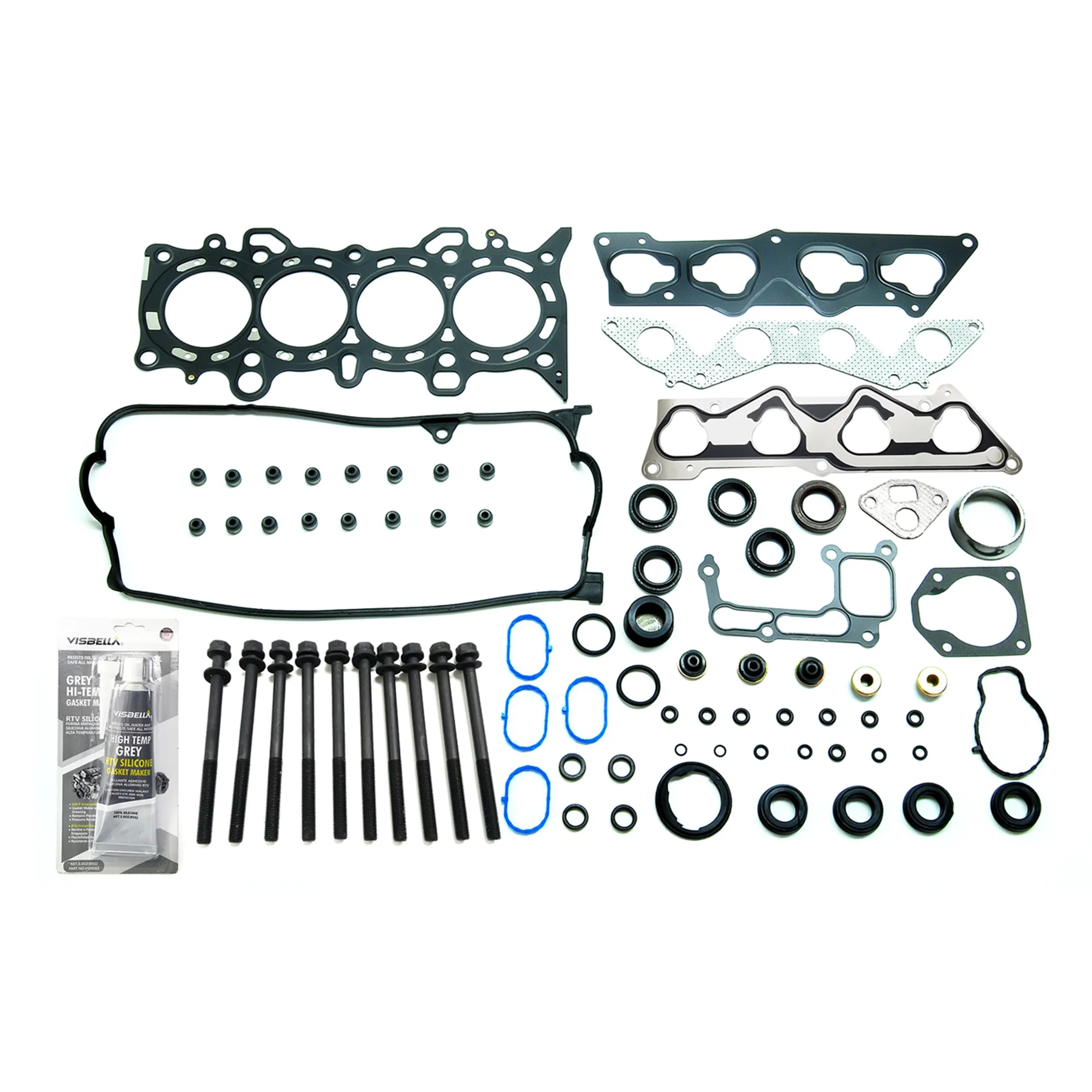 MLS Engine Gasket Set 10 Head Bolts For 2001-2005 Honda Civic 1.7L 16V 