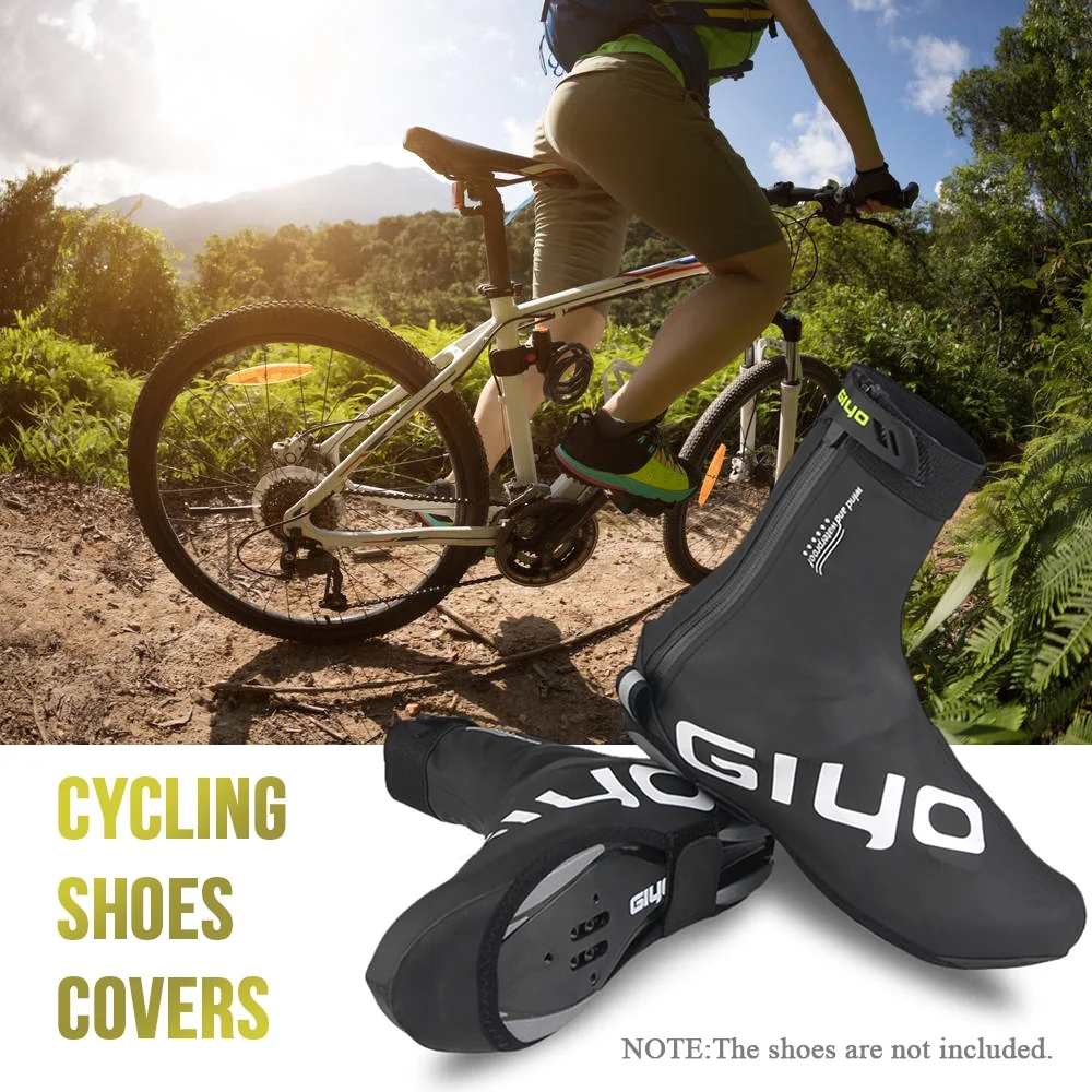 GIYO Shoe covers,Reusable Thermal Mtb Pu Covers With Men Women Reusable Women Reusable Thermal With Men Women Buzhi Mtb Covers Waterproof Thermal Mtb Bike