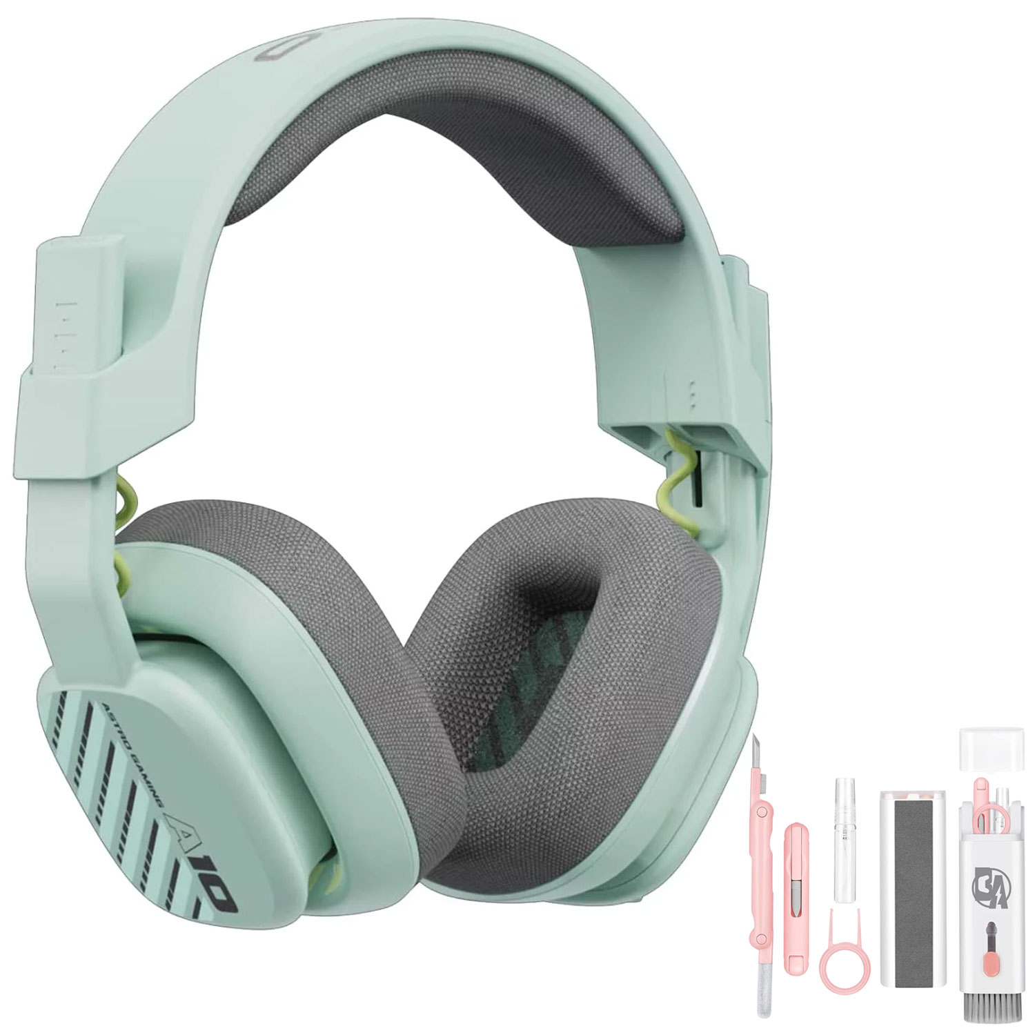 Astro Gaming A10 Gen 2 Wired Stereo Over-the-Ear Gaming Headset Mint With Bolt Axtion Cleaning Kit Bundle Used
