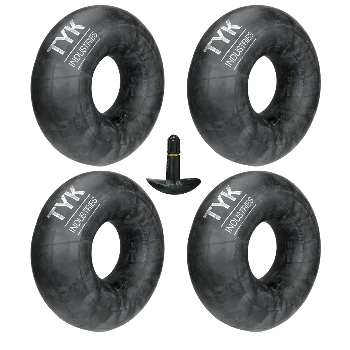 Four (4) TYK 4.80-12, 5.30-12 Boat Trailer Tire Inner Tubes with TR13 Valves