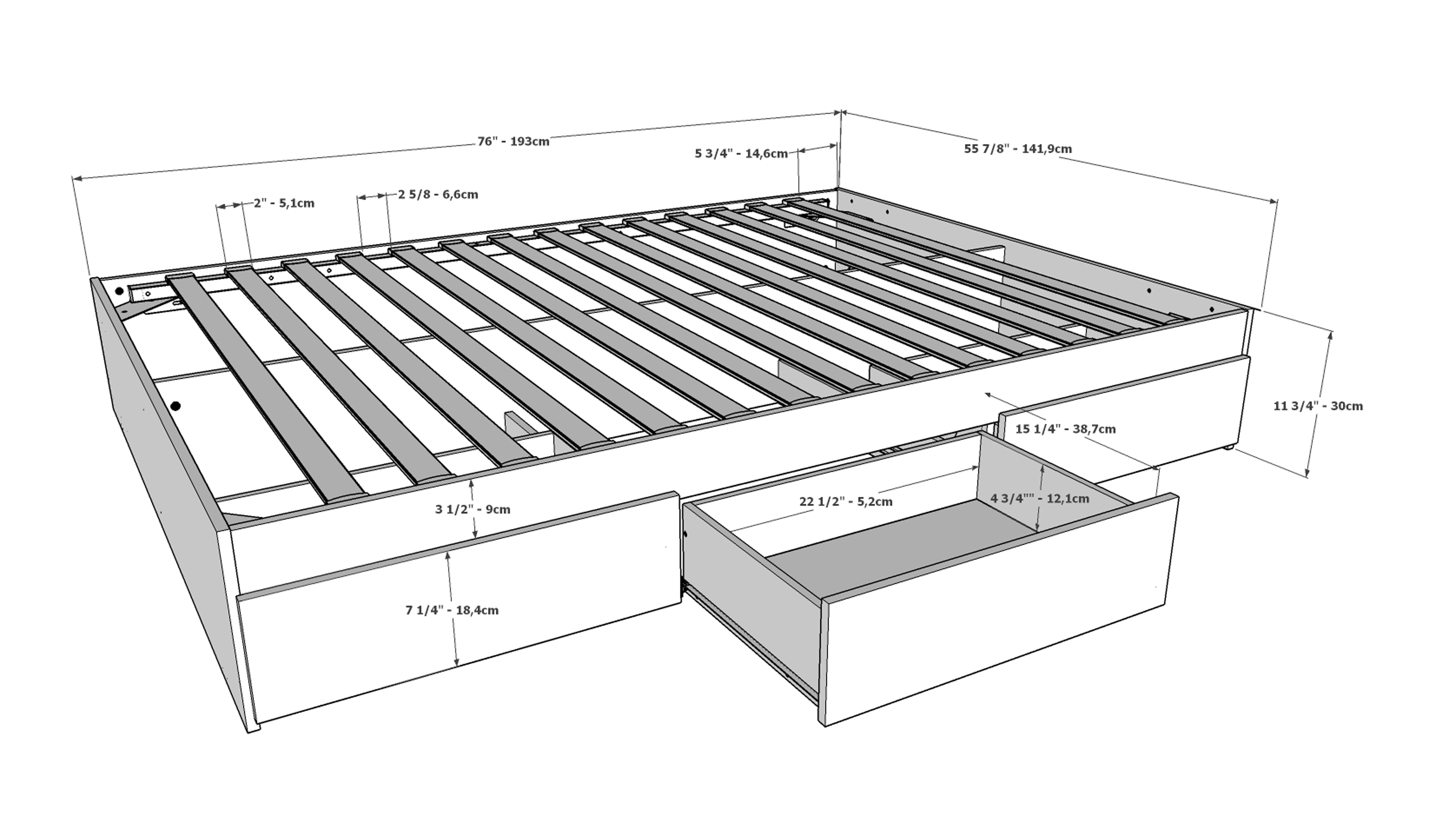 Nexera Elephant 3 Piece Bedroom Set, Bark Grey