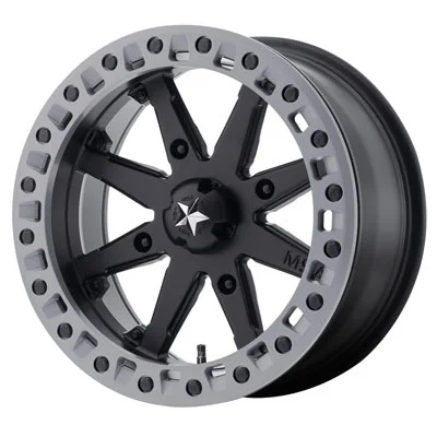4/137 Motosport Alloys M31 Lok2 Beadlock Wheel 14x7 3.5 + 3.5 Satin Black for Can-Am Outlander 850 X MR 2016-2018