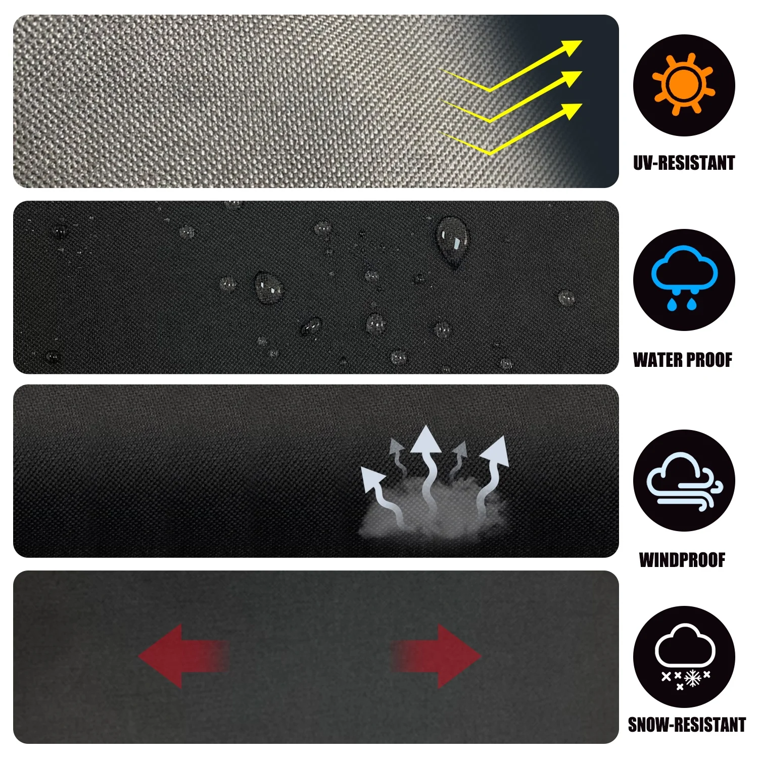 Heavy Duty Grill Cover for Blackstone 22inch Tabletop Griddle with Hood and for Coleman Roadtrip LX,LXX, LXE, 285 Camping Grills and Smoke Hollow 205 Grill,600D Heavy Duty Cover - Heighten