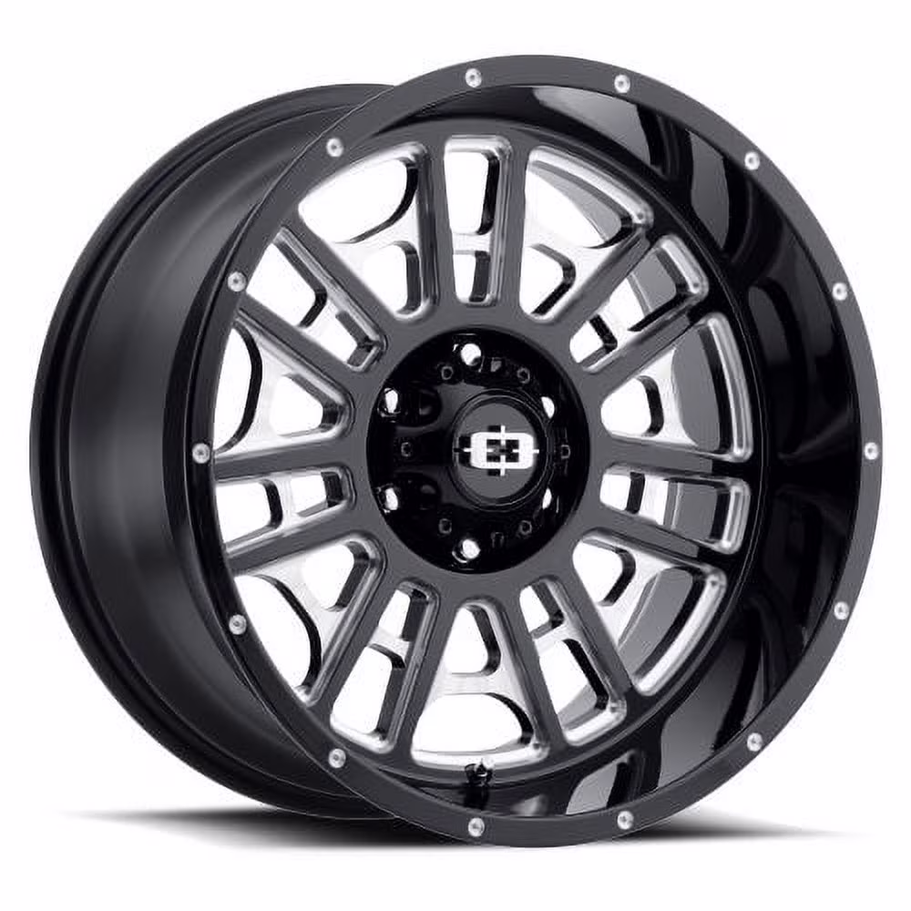 Vision Off-Road Widow 20x12 8x170 -51et Gloss Black Milled Spoke Wheel