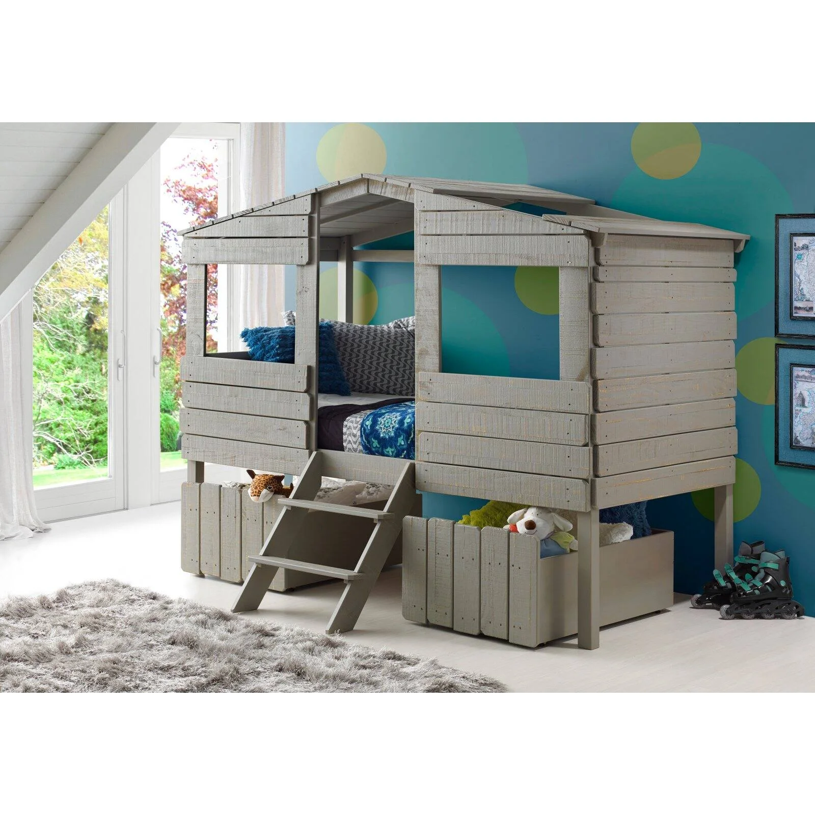 Donco Twin Treehouse Loft Bed