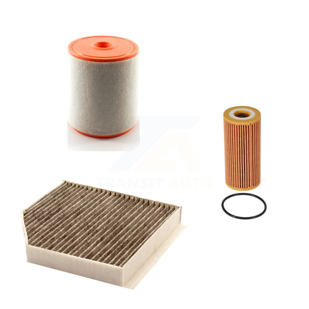 PUR 1x Air + 1x Cabin + 1x Engine Cartridge Oil Filter (3 Total) Kit for Car Audi A6 A7 Sportback 2.0L KFM-100435